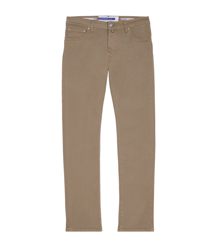 Stretch-Cotton Nick Slim Chinos D37-GREY Image 1