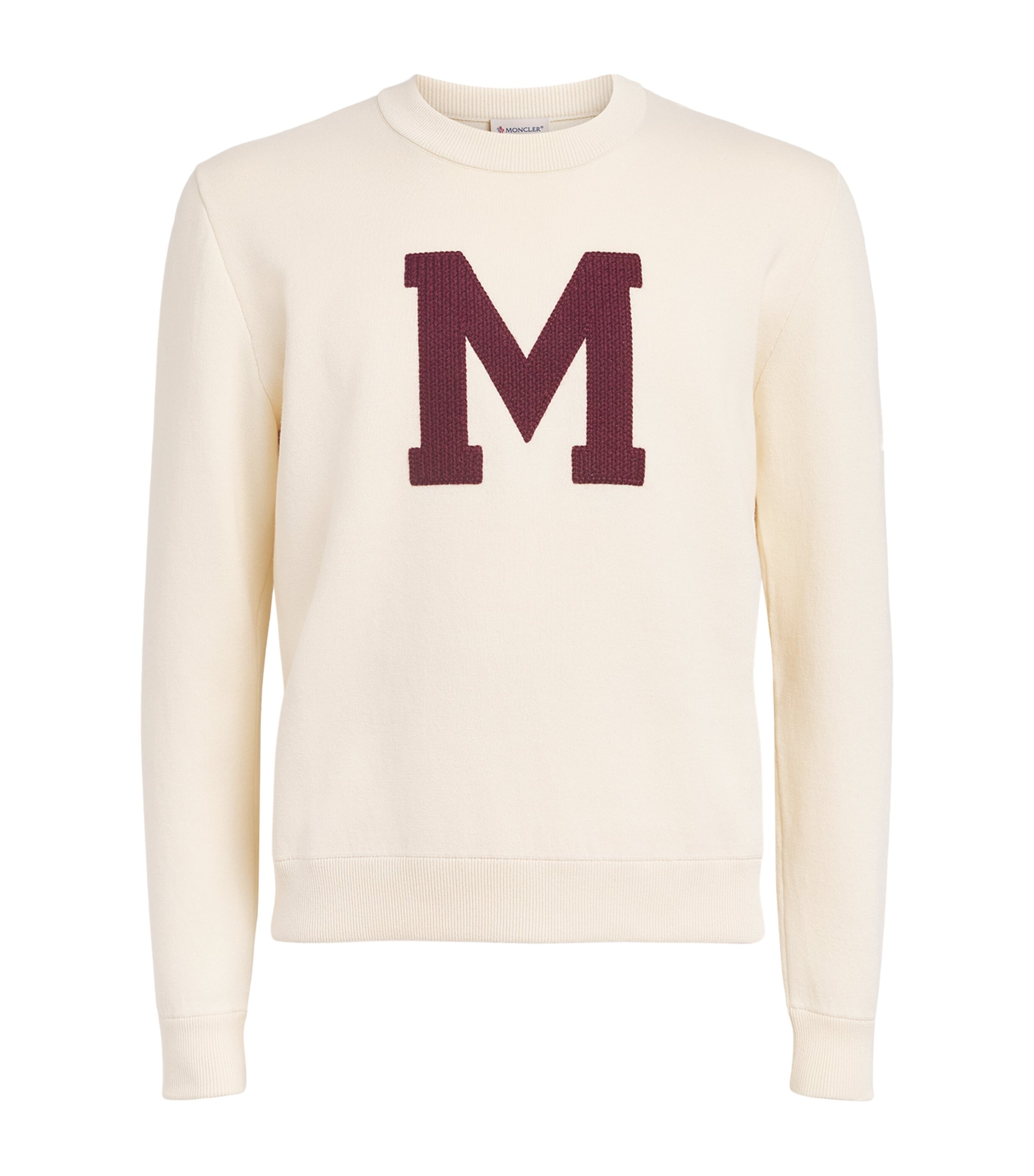 Moncler Mens Cotton-Blend Logo Sweatshirt Image 1
