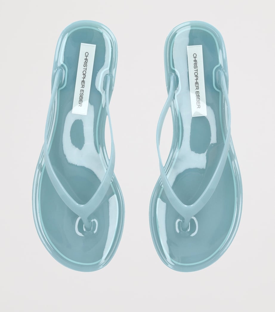 Jo Flip Flops BLUE Image 4