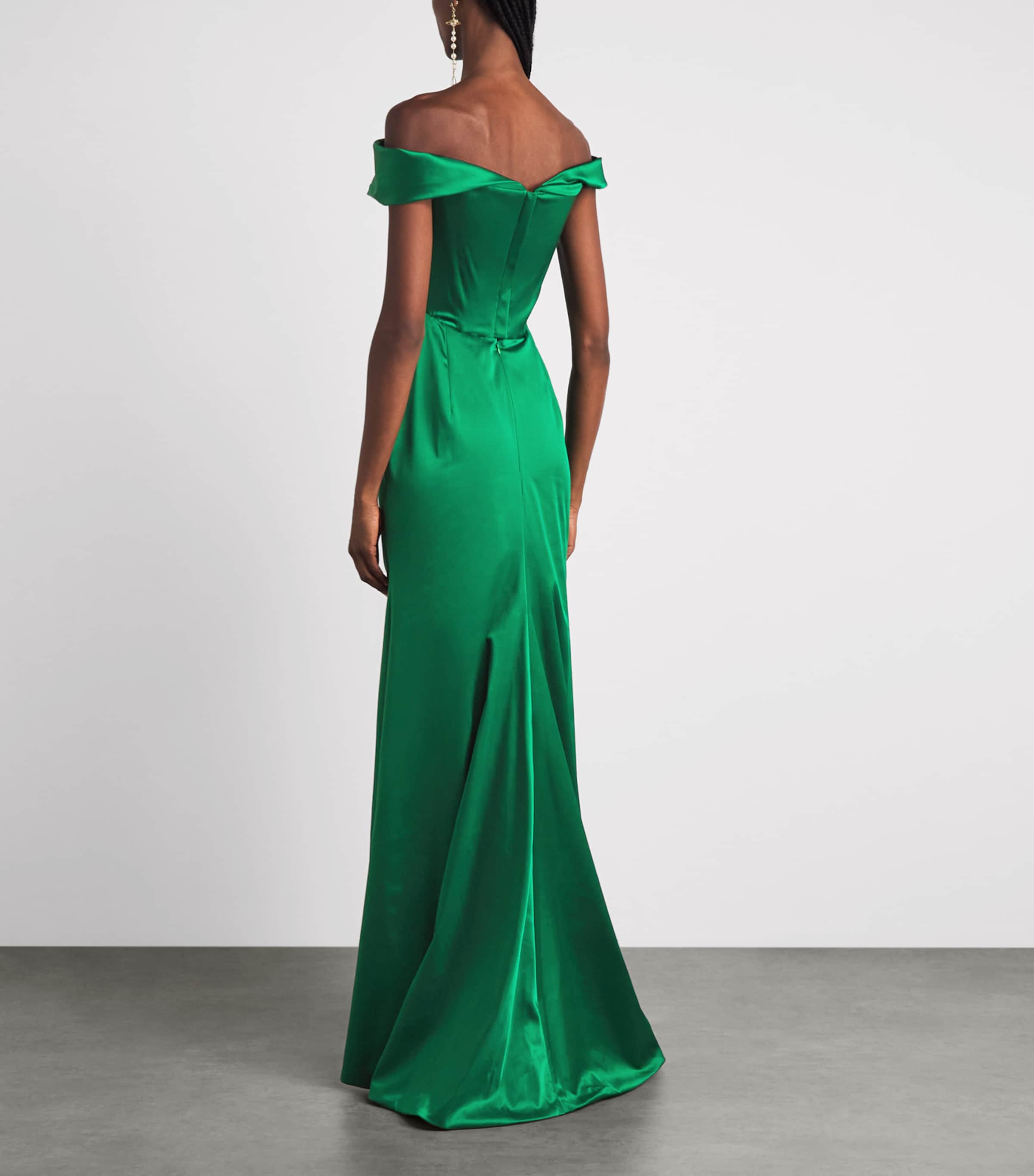 Vivienne Westwood Womens Nova Cora Gown Jewel Green Image 4