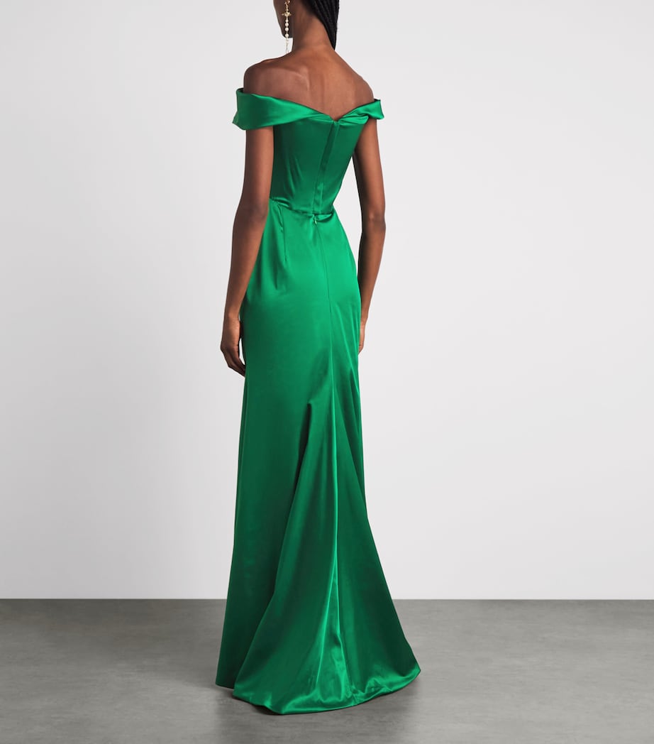 Vivienne Westwood Womens Nova Cora Gown Jewel Green Image 4