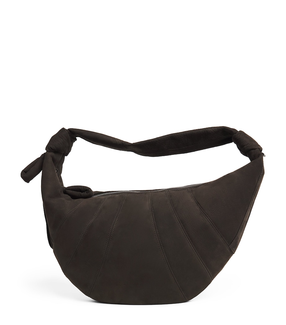 Lemaire Veal Fortune Shoulder Bag Ebony Brown Image 1