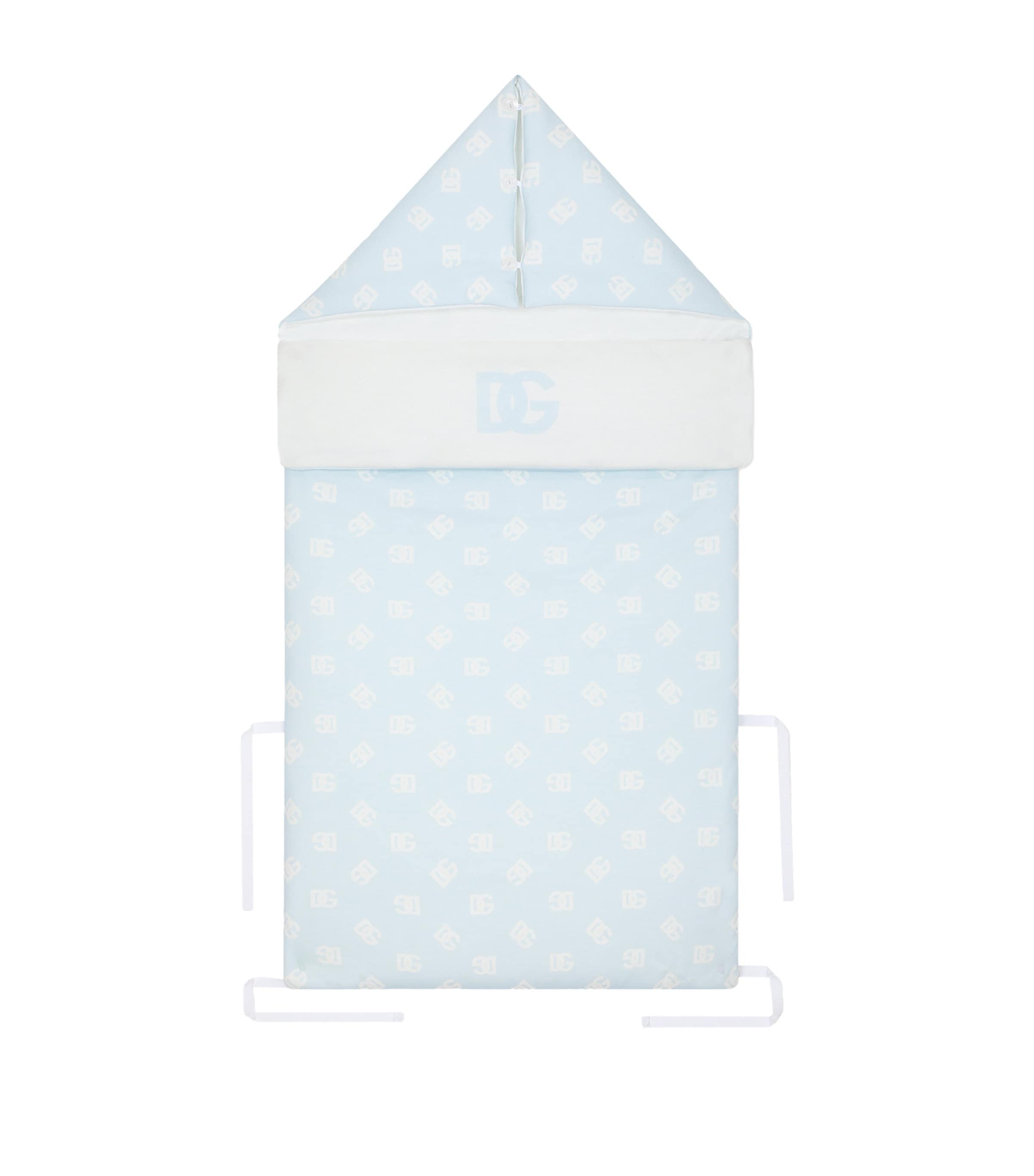 Dolce & Gabbana Kids Cotton Logo Nest | Baby Bedding | Sleeping Bags | Sleeping Pods | Blankets | Designers | Dolce & Gabbana