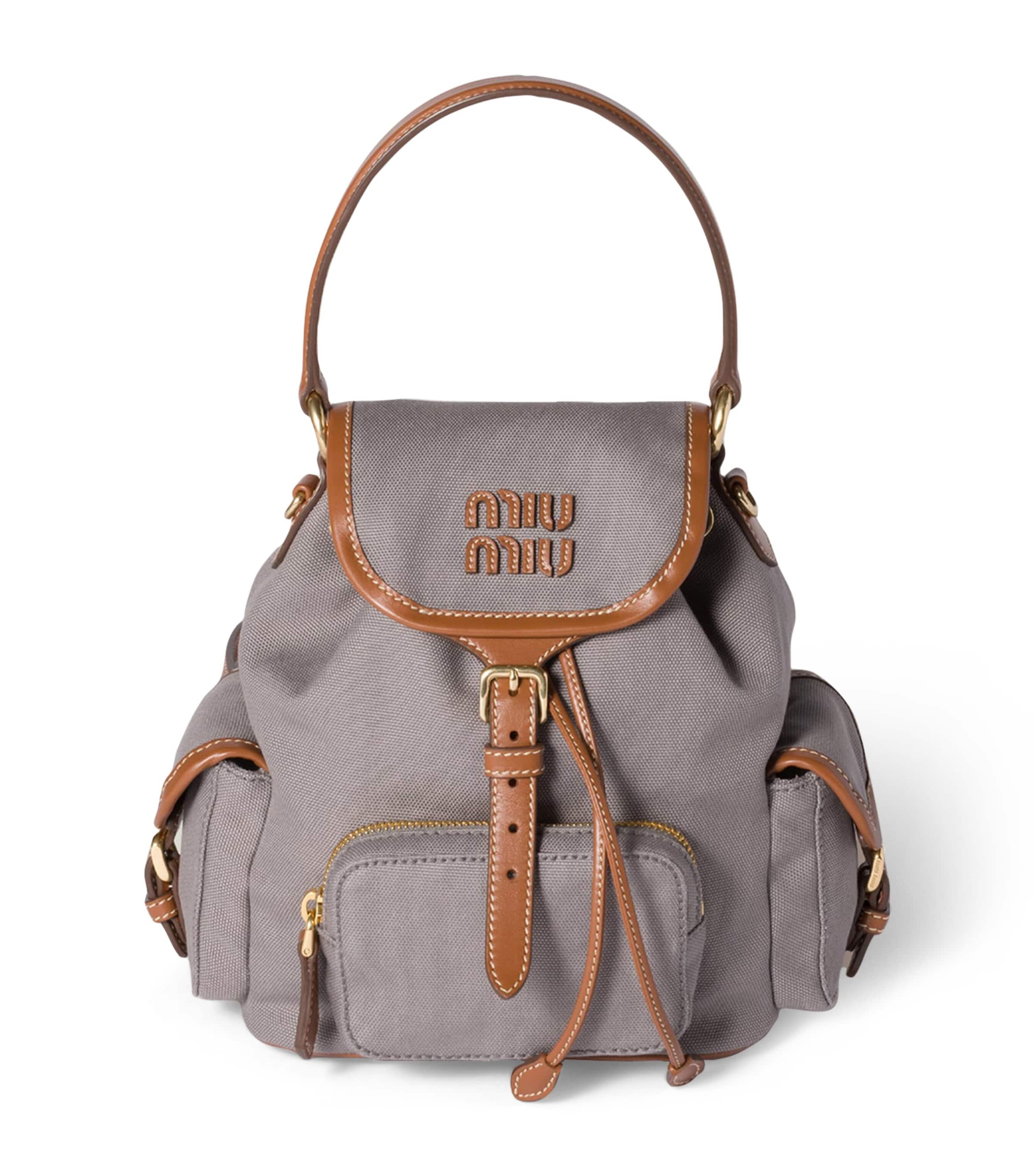 Canvas-Leather Backpack F04KC Image 1