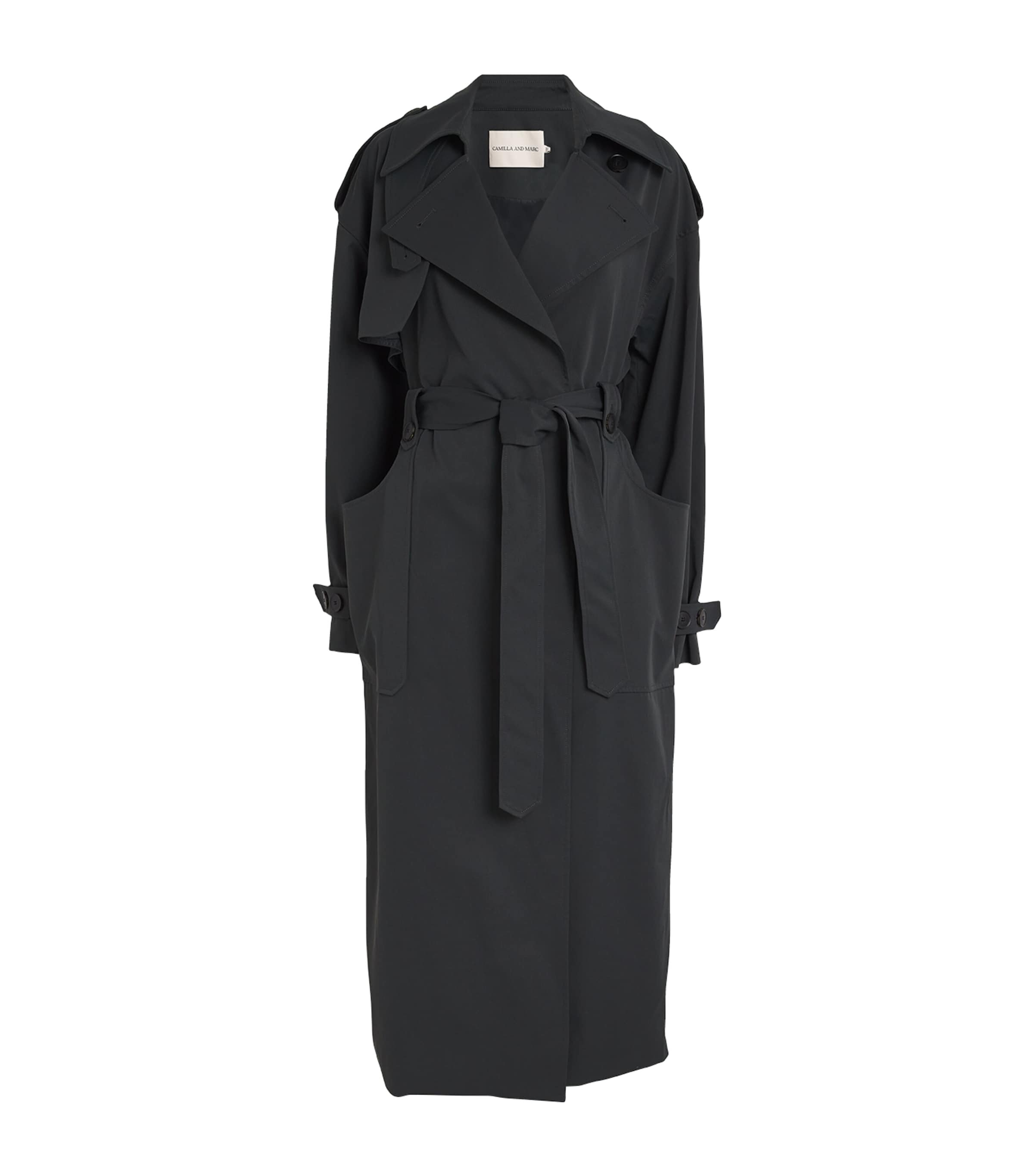 Camilla And Marc Reyes Trench Coat In Black