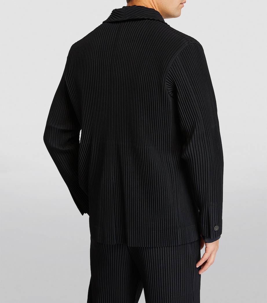 Pleated Blazer 15 BLACK Image 4