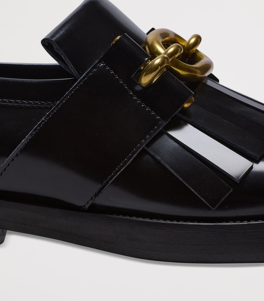 Glazed Leather Sync Loafers 0PA NOIR Image 6