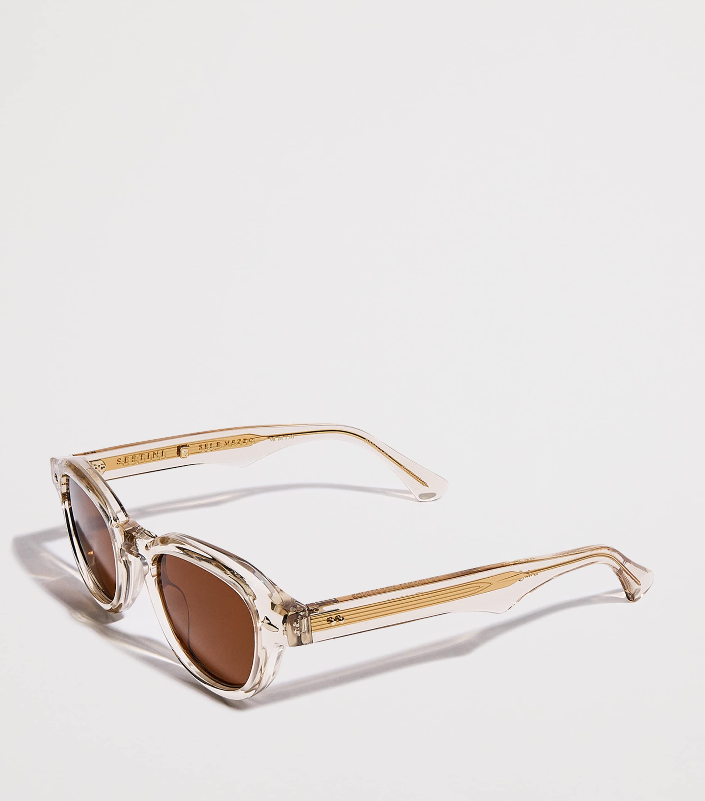 Sestini Acetate Sei e Mezzo Sunglasses Tobacco Image 2