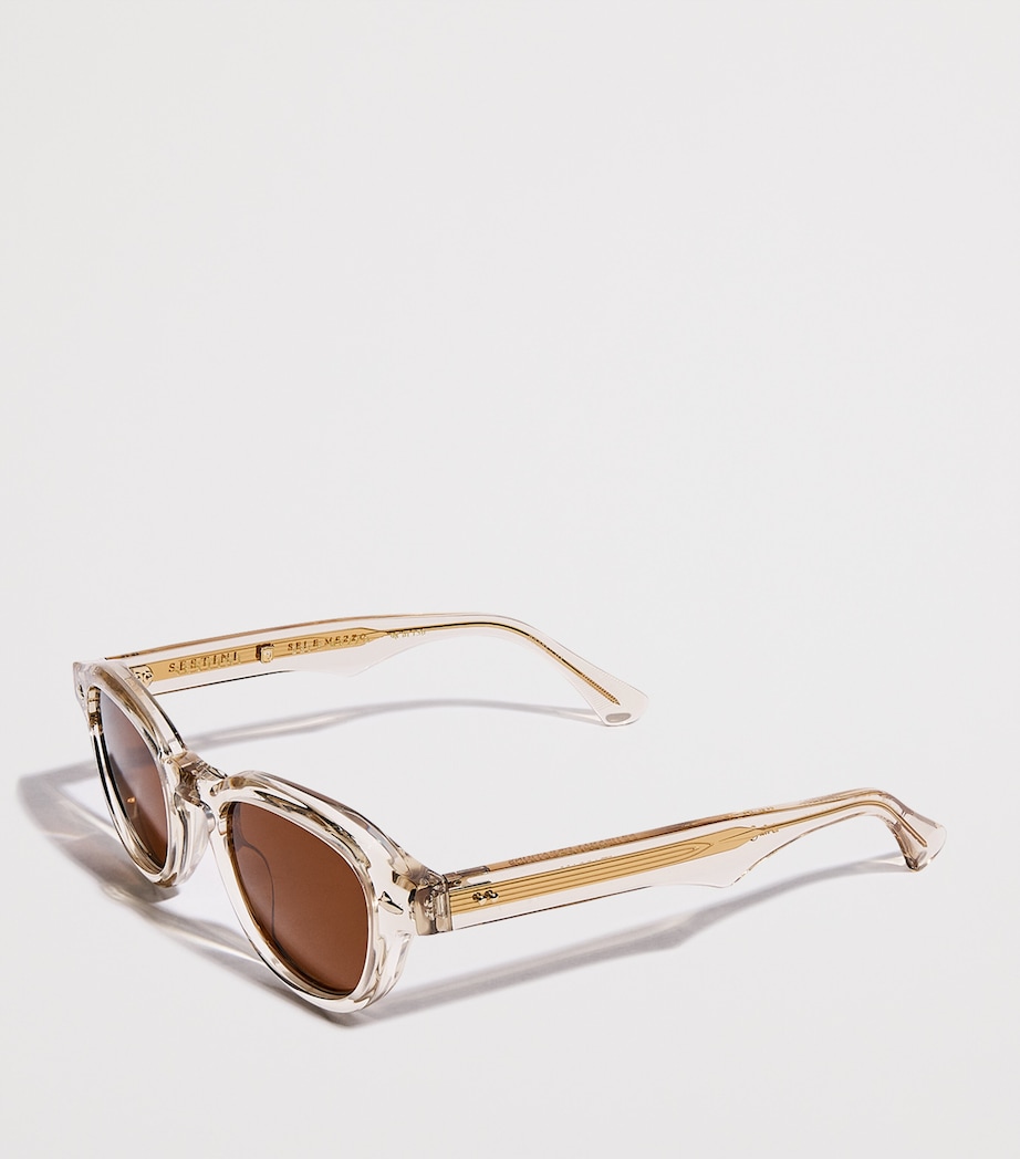 Sestini Acetate Sei e Mezzo Sunglasses Tobacco Image 2