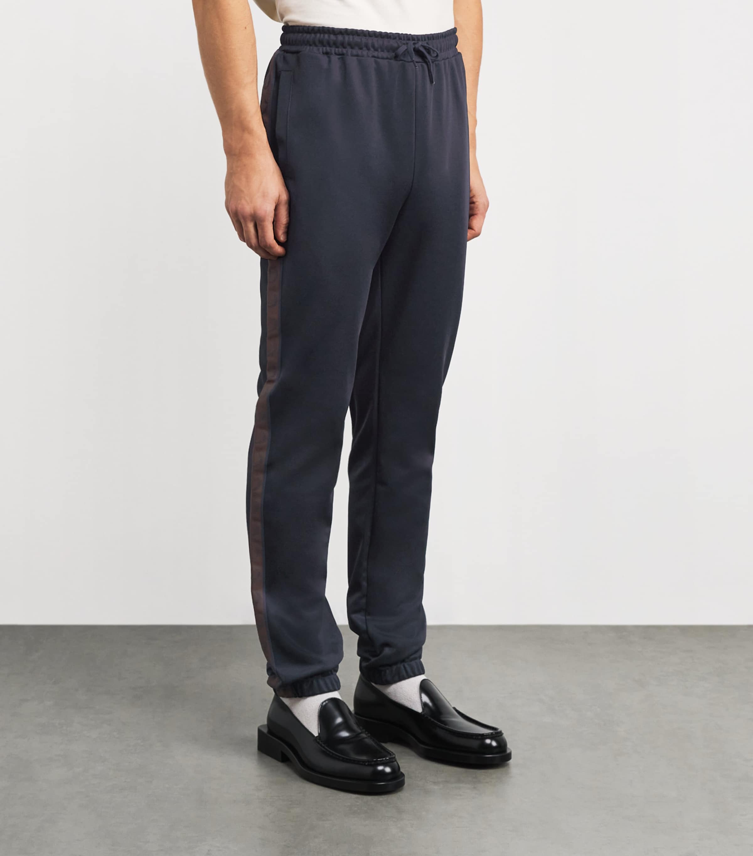 Contrast Tape Sweatpants 40A NAVY/BURNTOBACCO Image 3