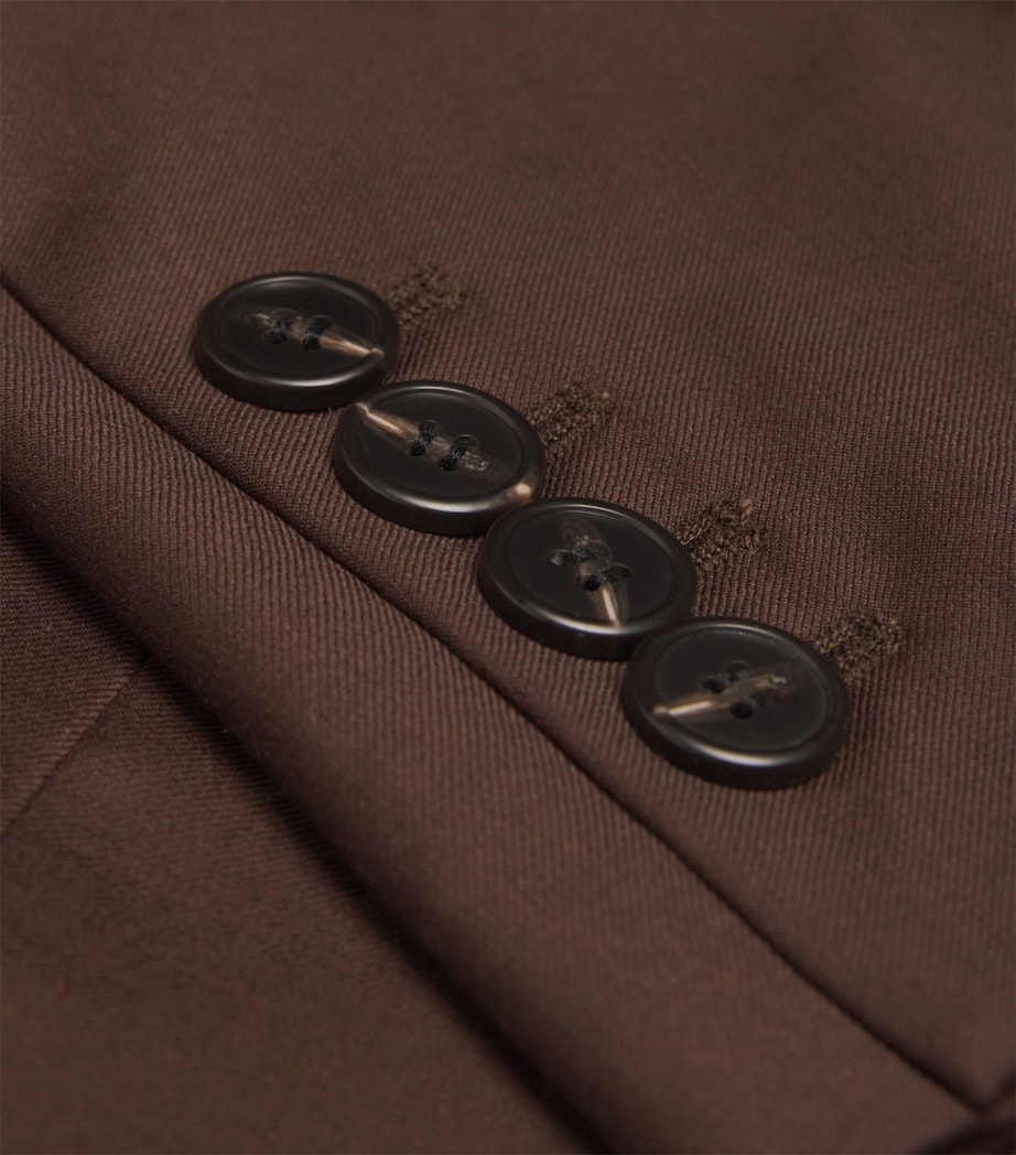 Oversized Two-Tone Vault Blazer DBLK BLACK/CHOCOLATE Image 5