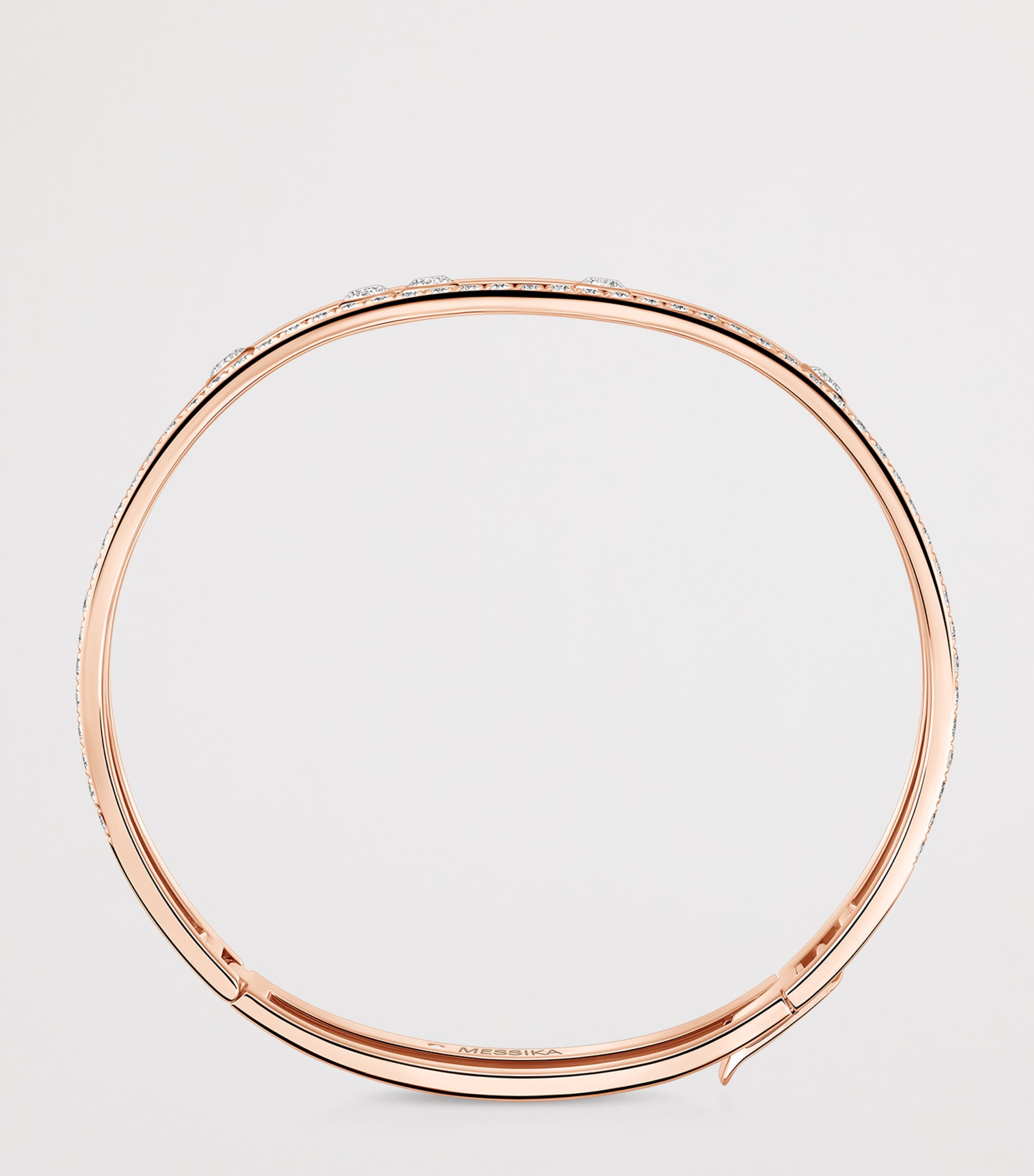 Messika Move Romane Rose Gold and Diamond Bangle (0.69ct) Pink Gold Image 3