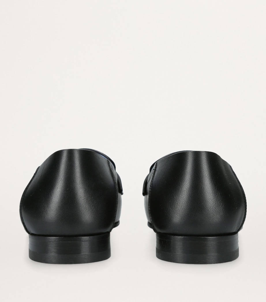 Leather Medusa Loafers BLK/OTHER Image 2