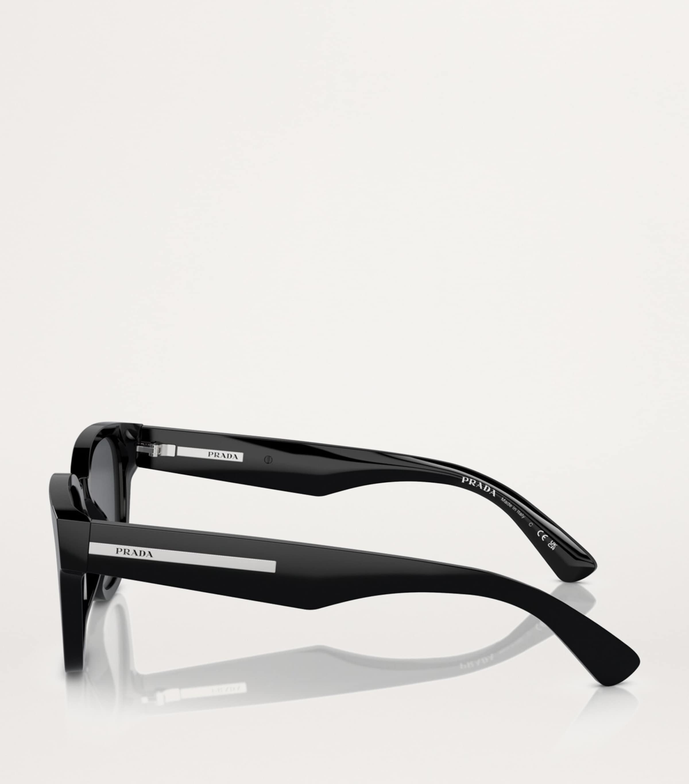 Prada Acetate Rectangular Sunglasses Image 3