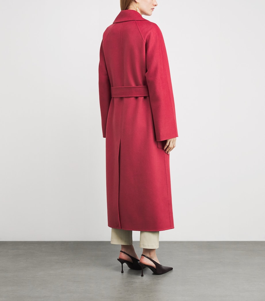 Joseph Womens Wool-Cashmere Spencer Coat Mulberry Image 4