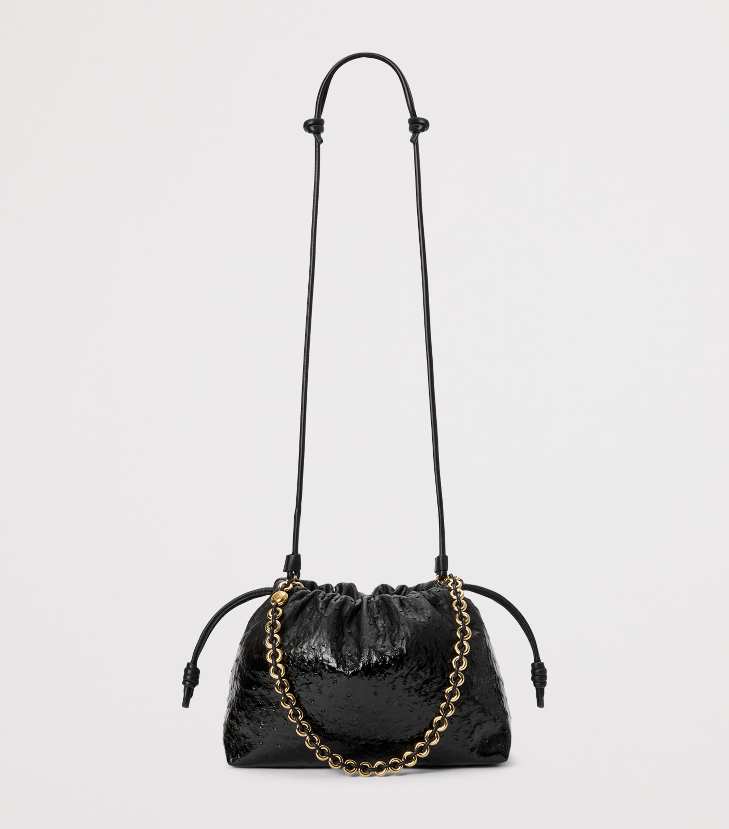 LOEWE Medium Leather Flamenco Purse Black Image 11