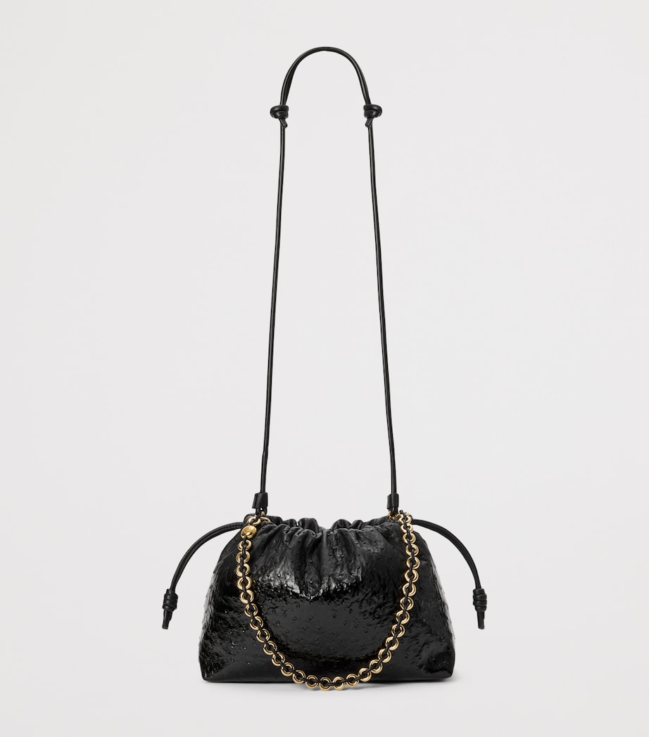 LOEWE Medium Leather Flamenco Purse Black Image 11
