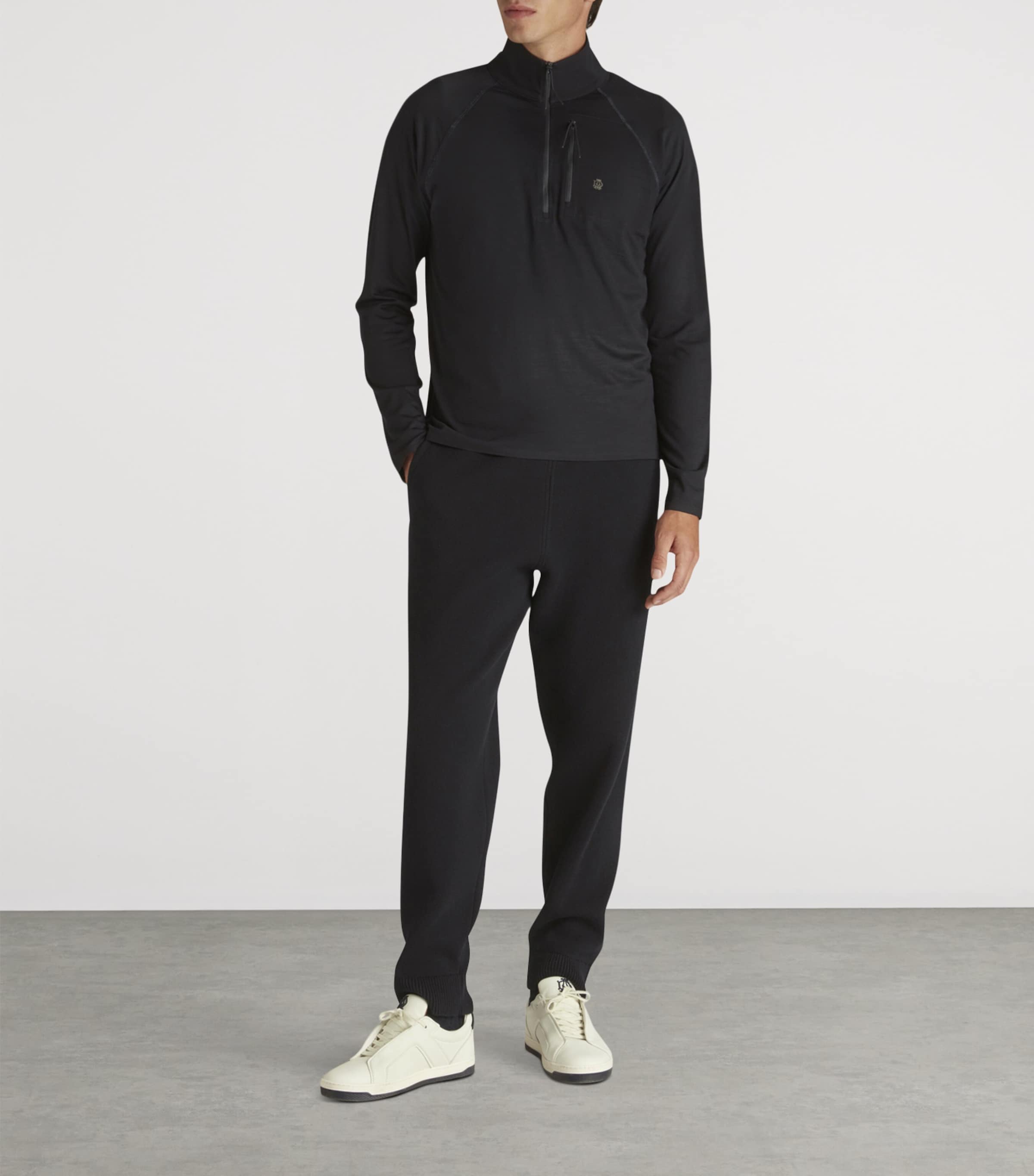 Wool Quarter-Zip Sweatshirt 416HOUSE NAVY Image 2