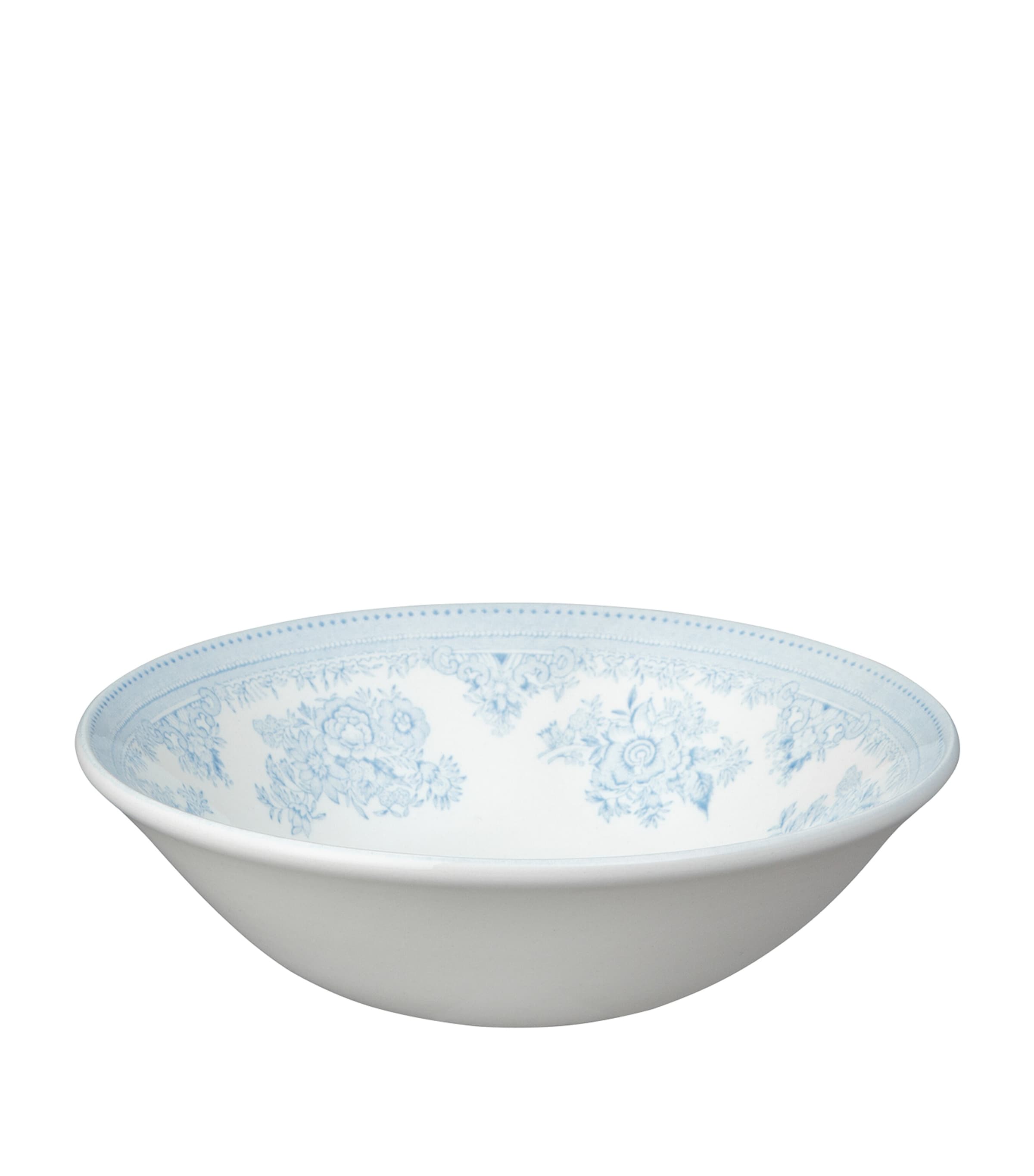 Burleigh Set Of 4 Asiatic Pheasants Cereal Bowls In Blue