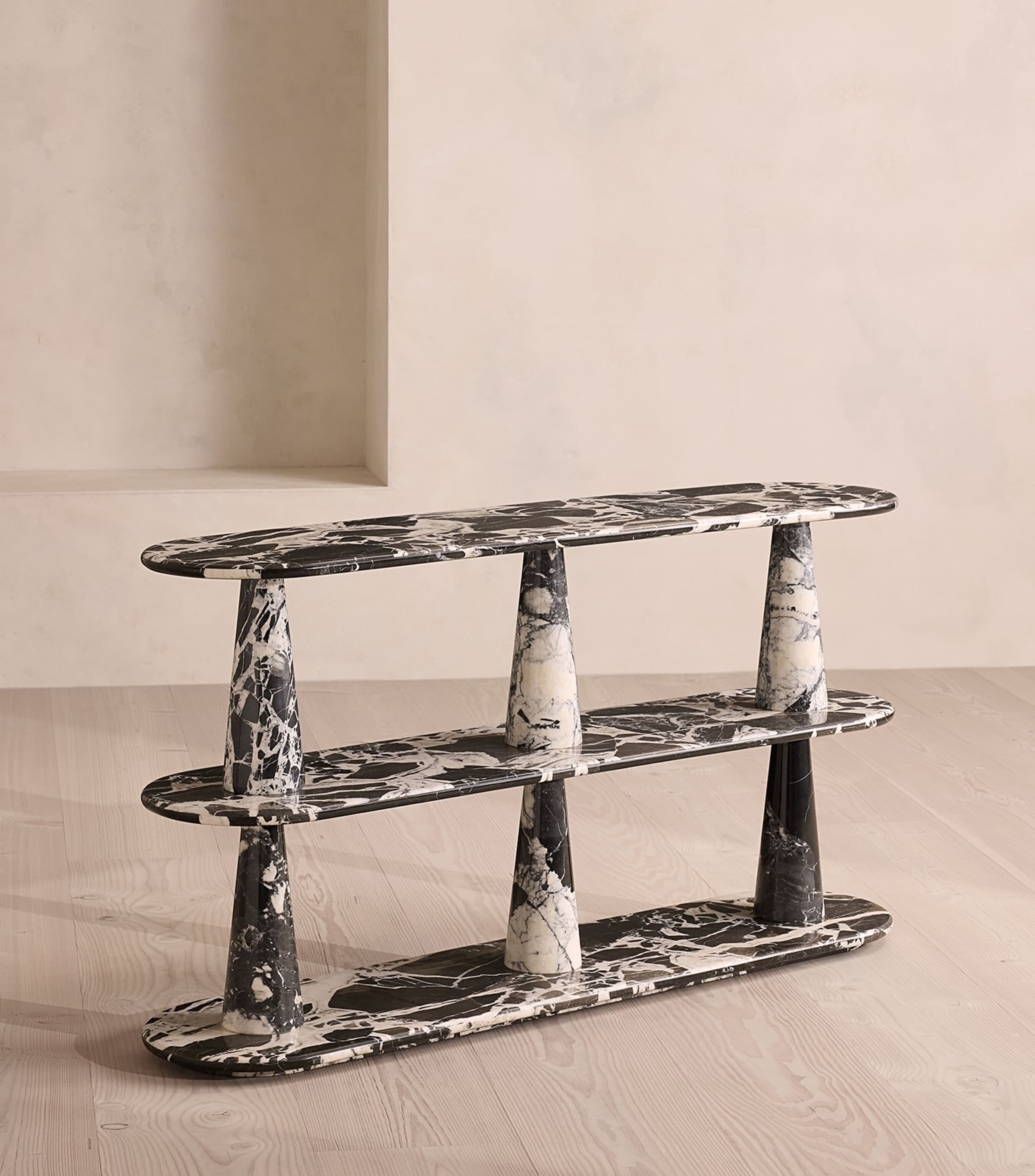 Soho Home Marble Maven Shelving Unit Black Image 3