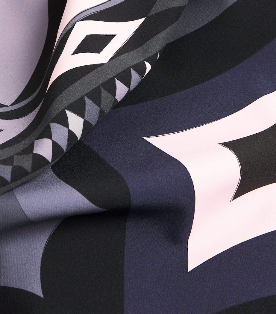 Scuba Collane Print Maxi Skirt 023/BLACK PINK Image 6