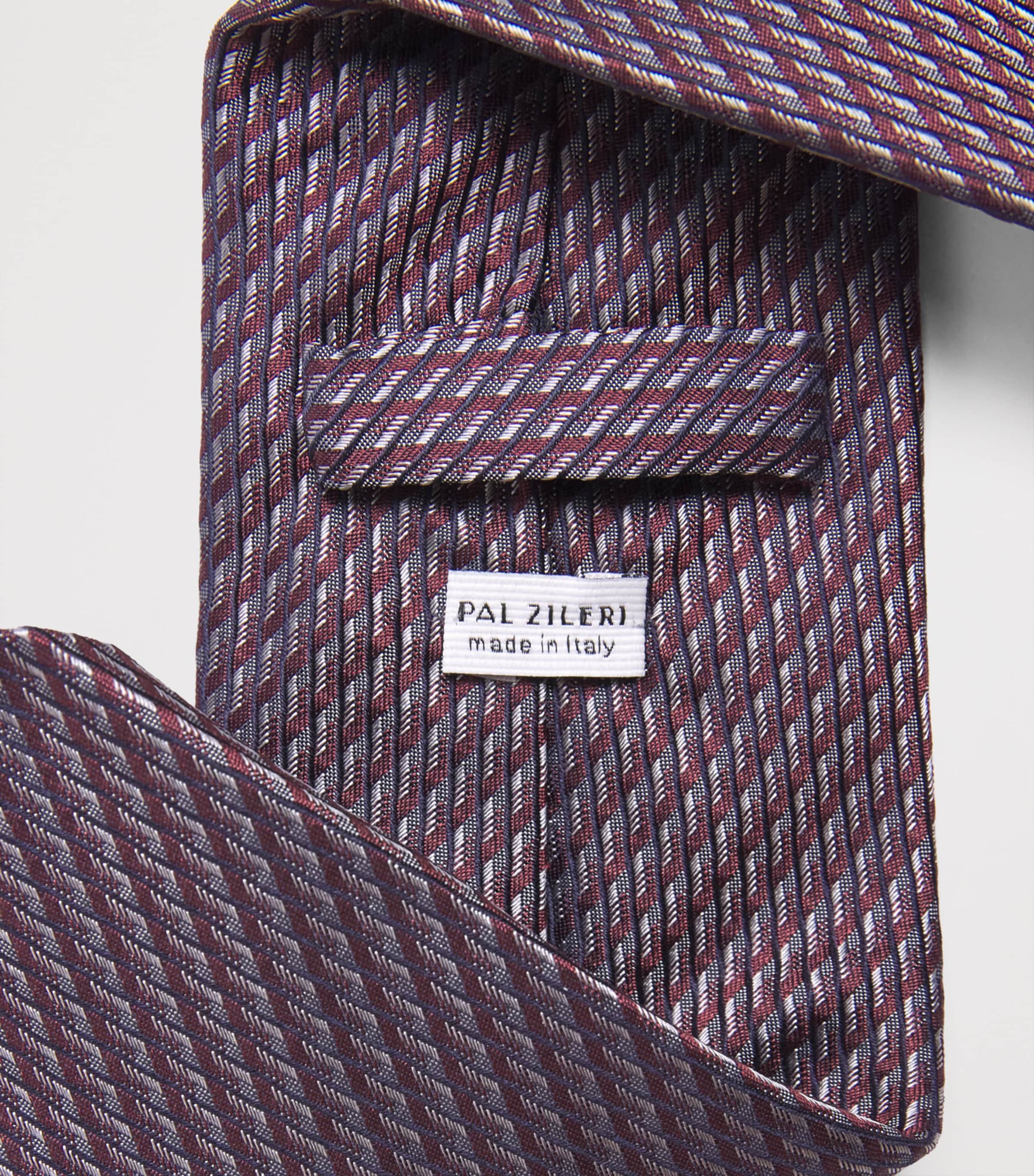 Pal Zileri Silk Jacquard Tie Bordeaux Image 3