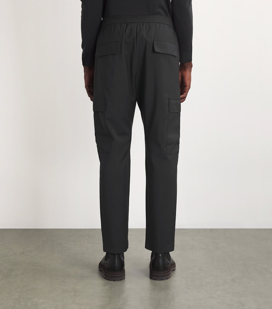 Virgin Wool Cargo Trousers 580 PIOMBO Image 4