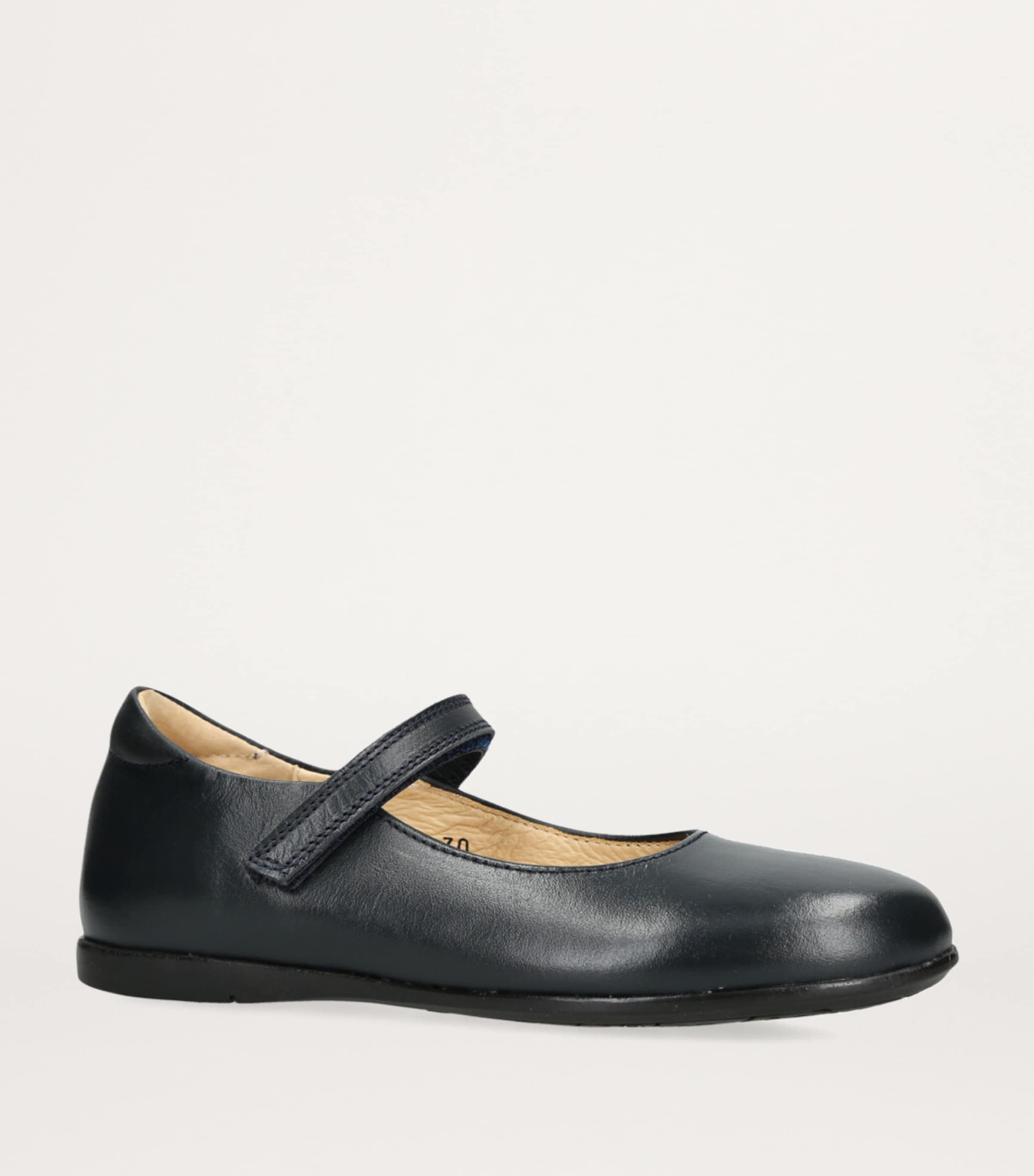 papouelli Leather Maddie Mary Janes Navy Image 3