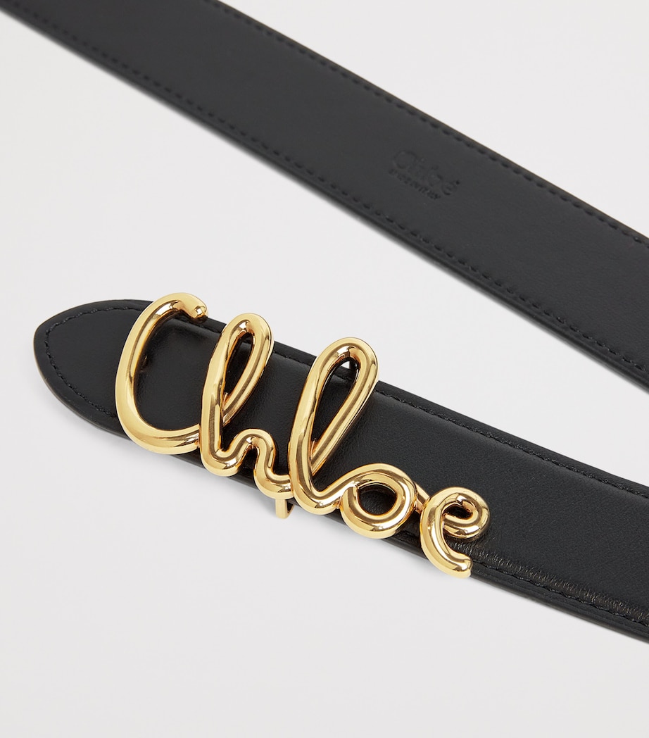 Calfskin Iconic Belt BLACK Image 5
