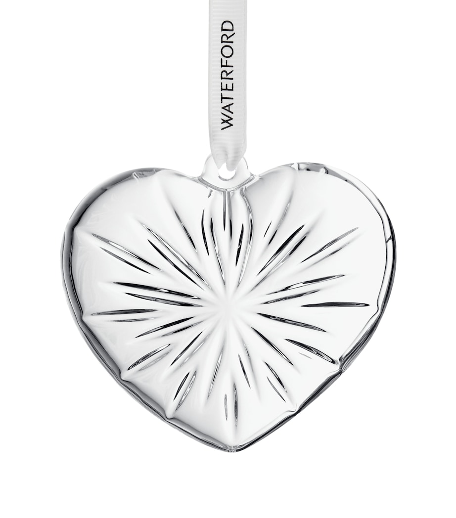 Crystal Heart Tree Decoration CLEAR Image 1