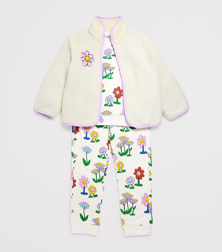 Cotton Flower Print Sweatshirt (3-14+ Years) 101MCIVORY/COLOURFUL Image 3