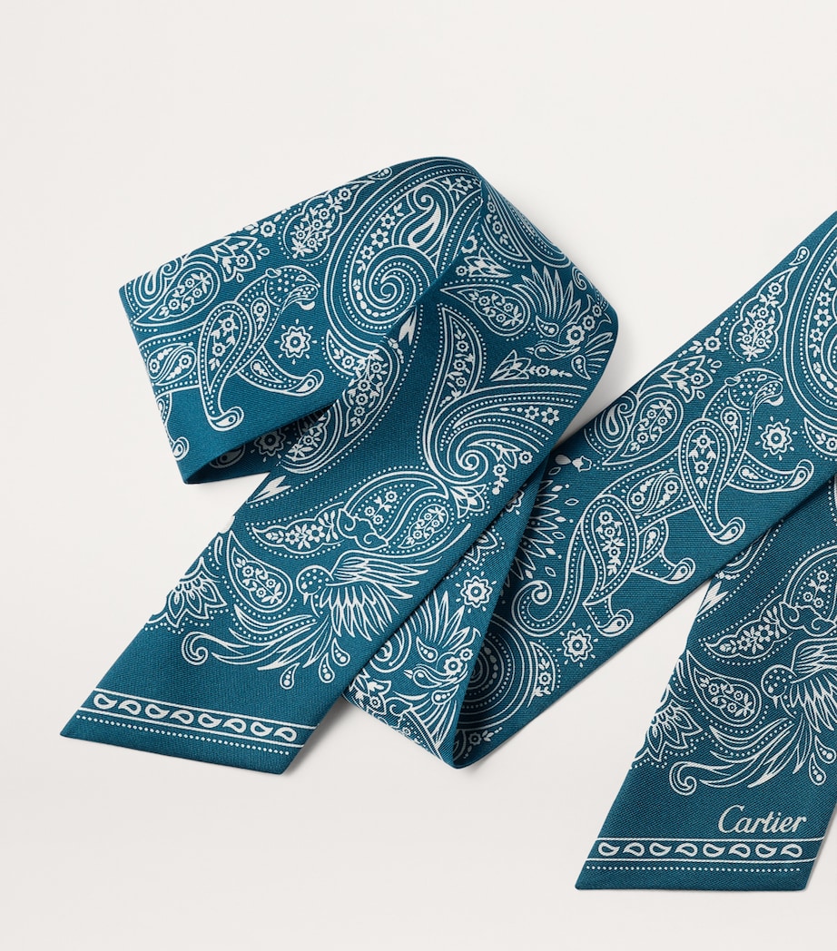 Silk C de Cartier Scarf BLUE Image 3