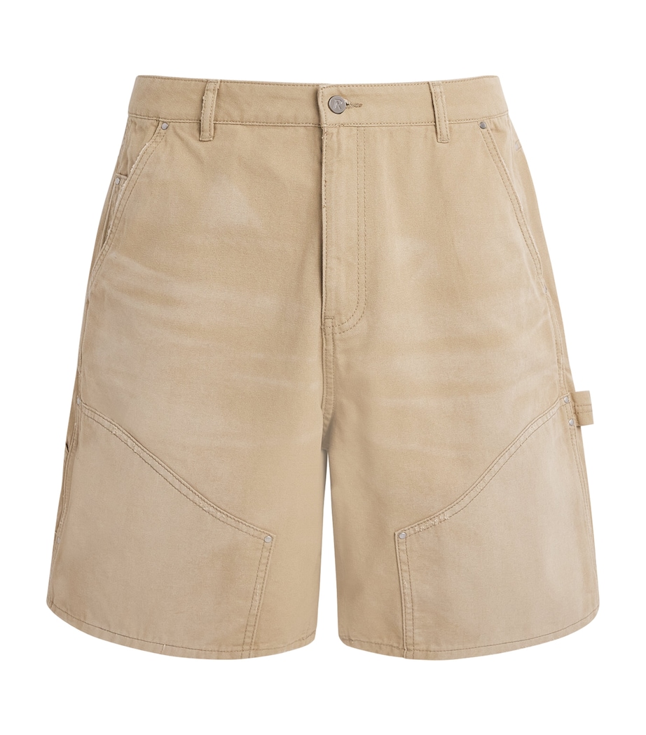 Represent Mens Carpenter Chino Shorts Beige Image 1