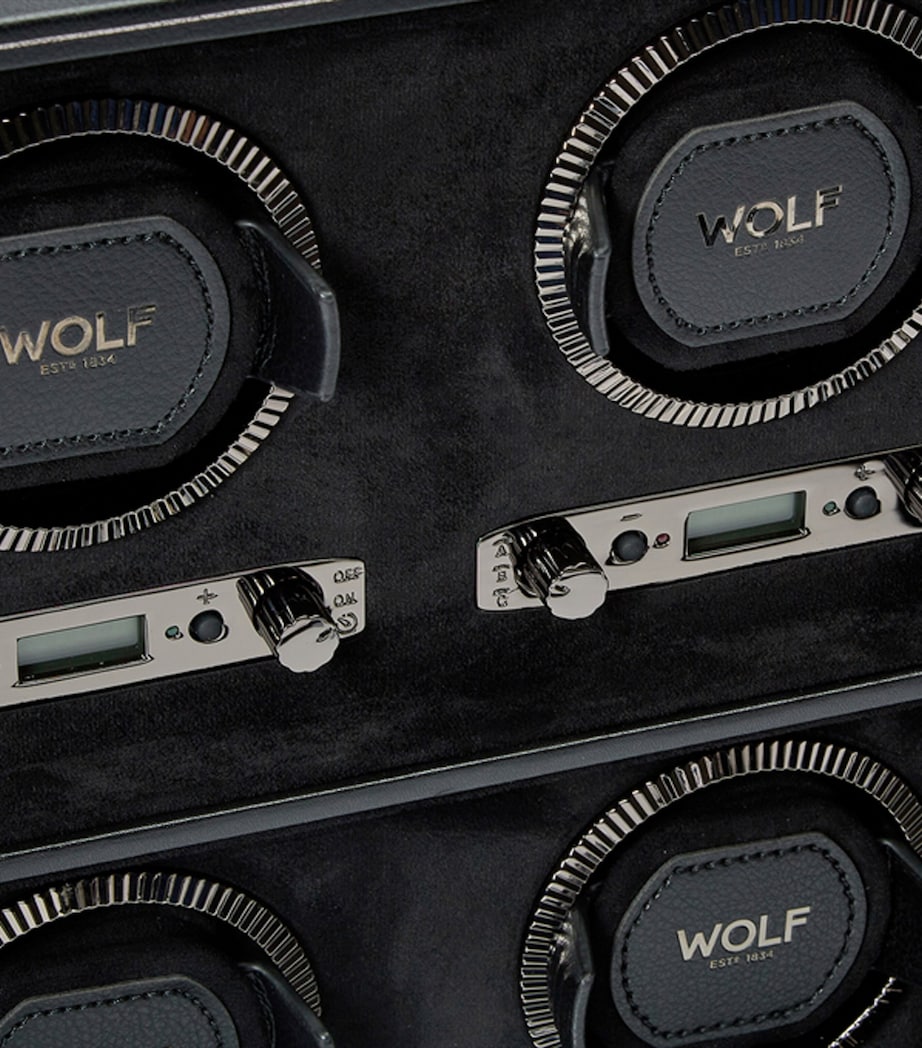 WOLF British Racing 6-Piece Watch Winder Black Image 5