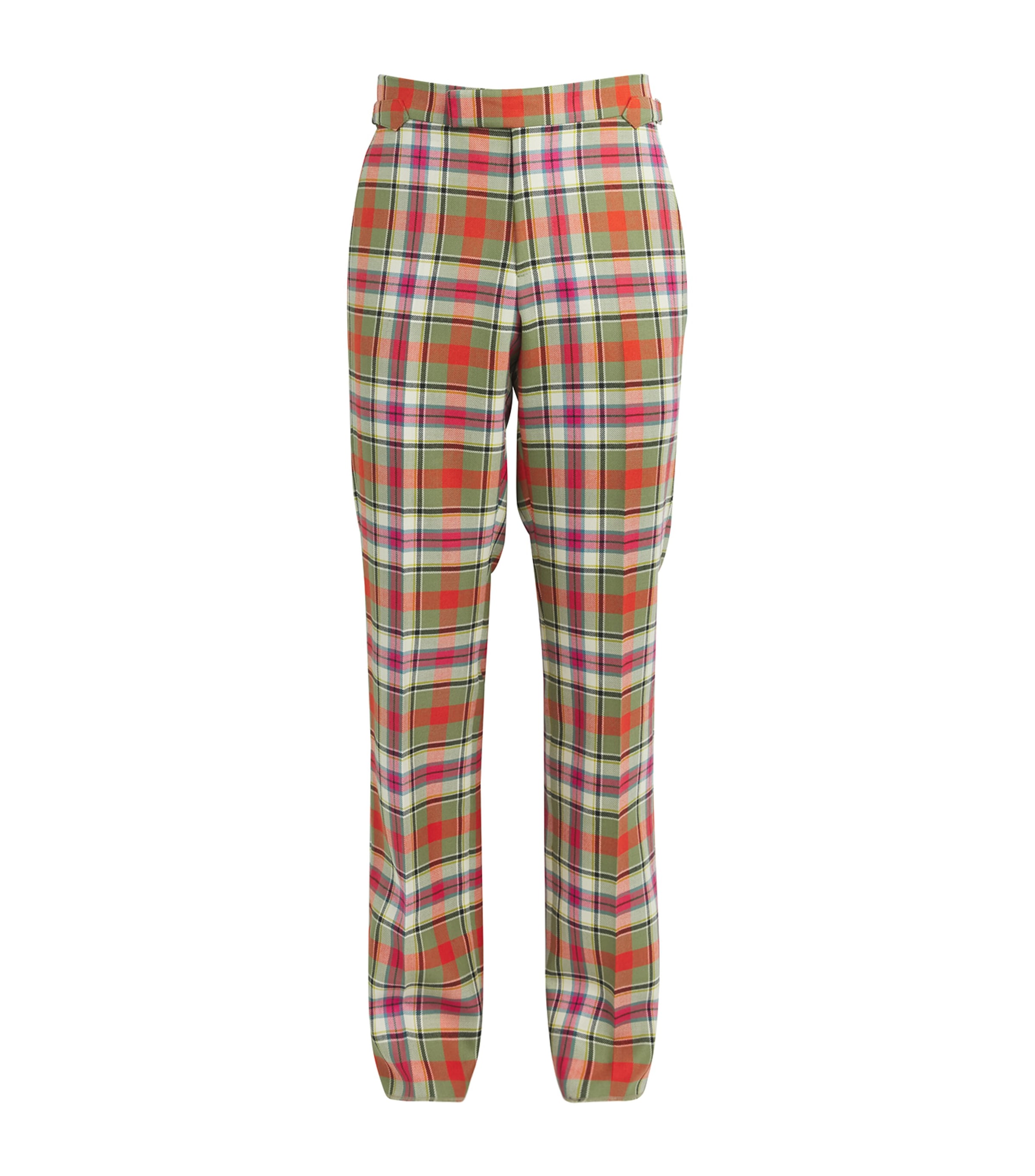 Vivienne Westwood Straight Wool Tartan Check Trousers