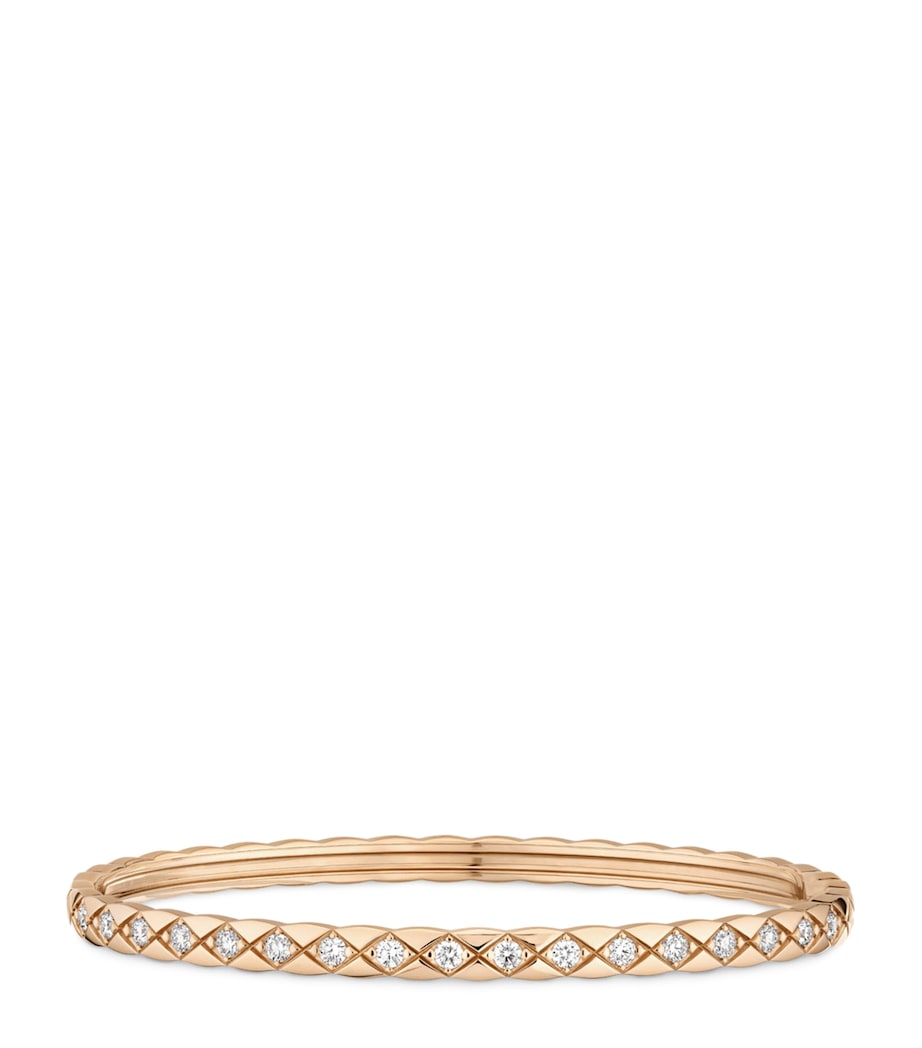 Beige Gold and Diamond Coco Crush Bangle BEIGE Image 1