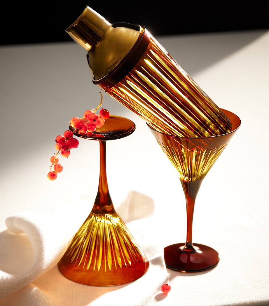 L'Objet Prism Cocktail Shaker Amber Image 5