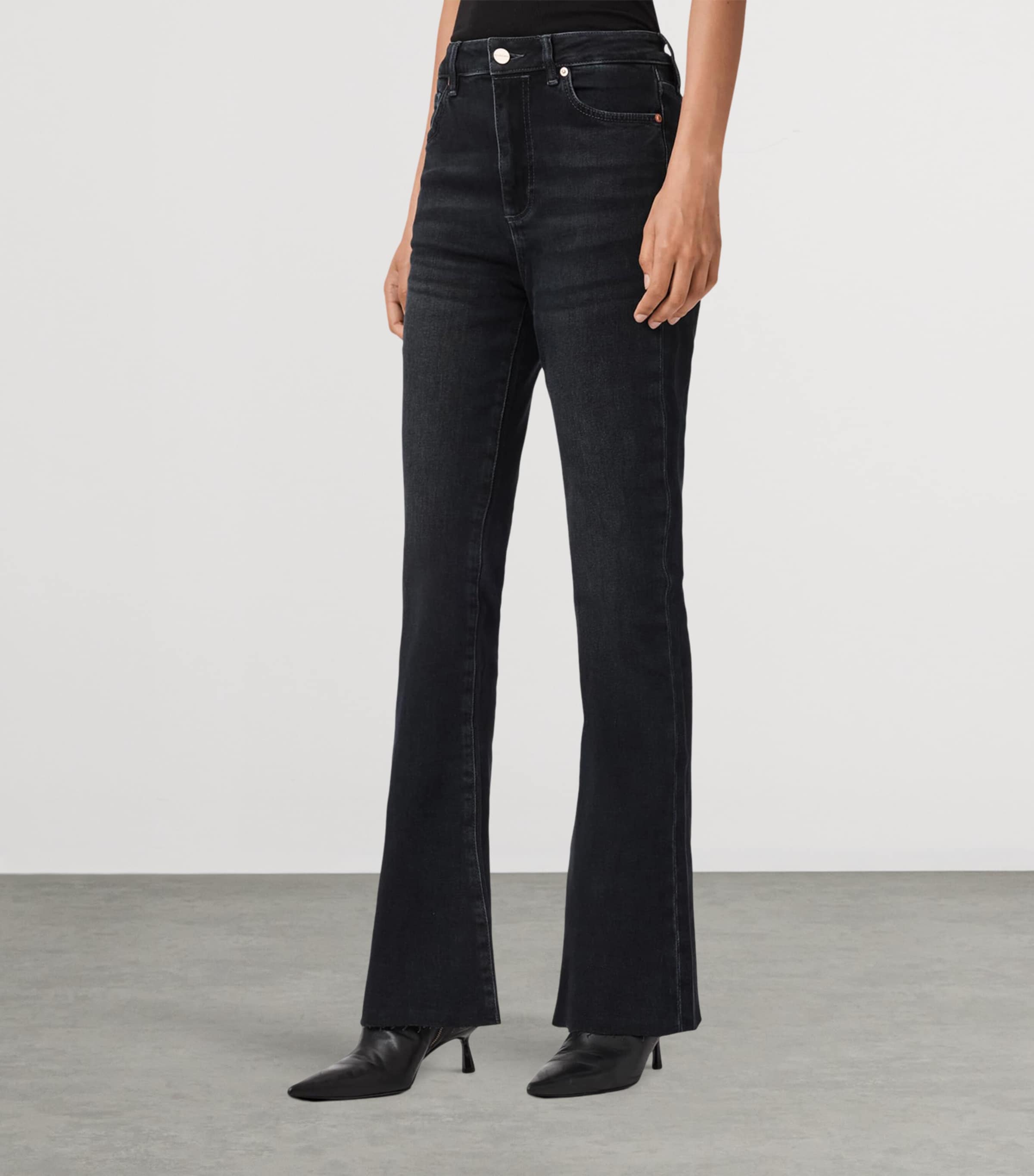 Maisie Flared Jeans BLUE BLACK Image 5