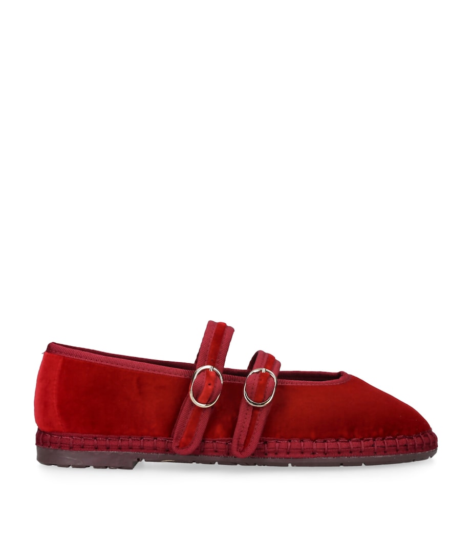 Velvet Claire Mary Janes RED Image 1
