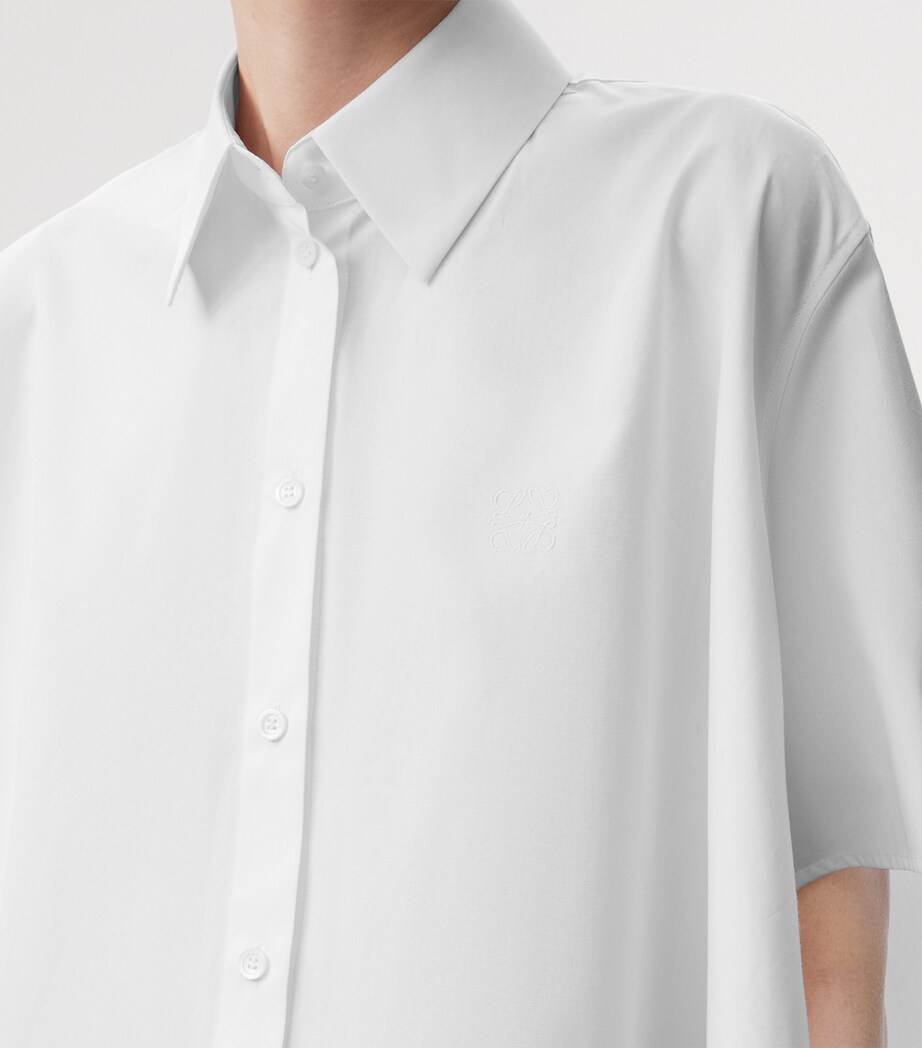 Short-Sleeve Trapeze Shirt WHITE Image 5