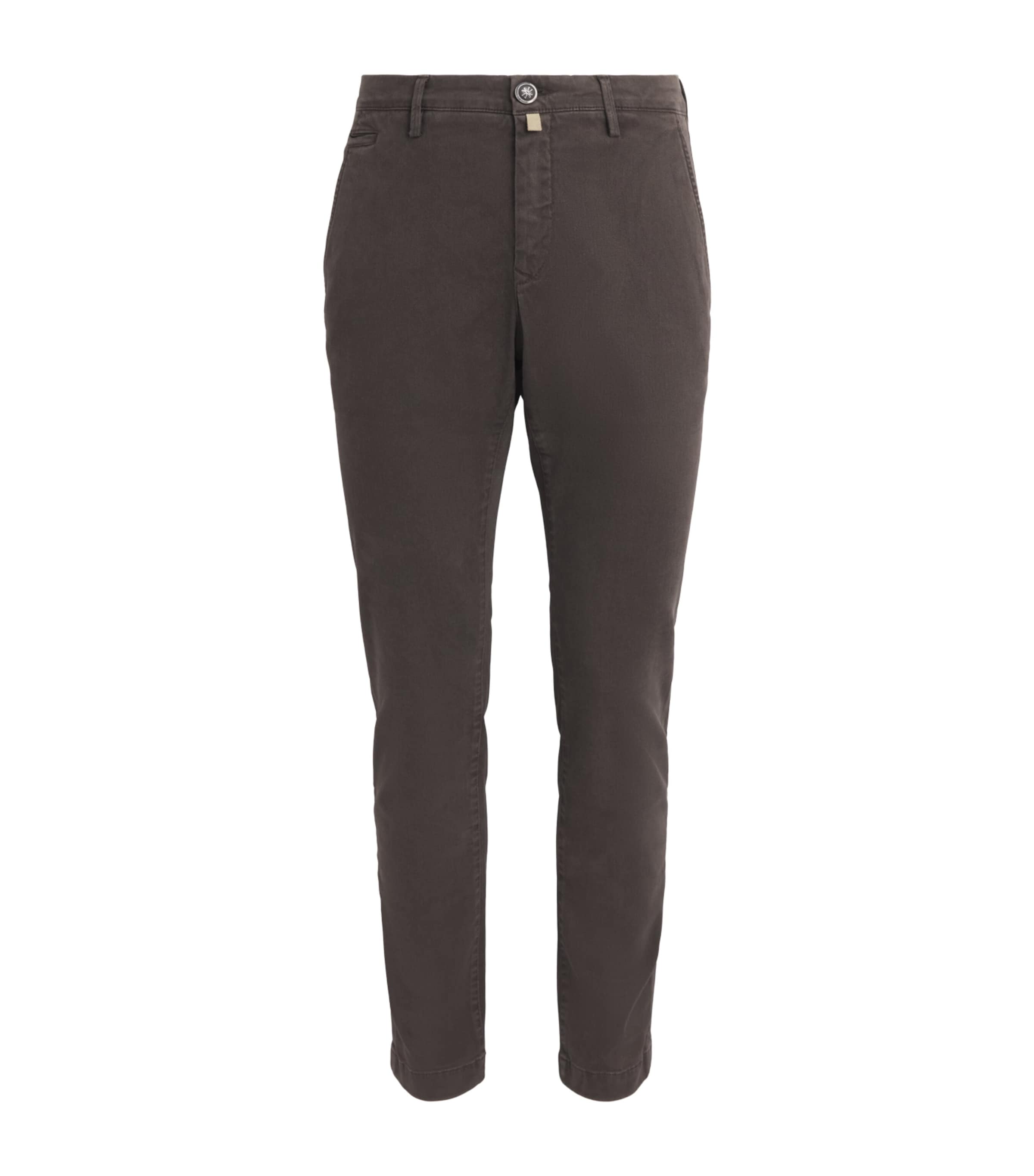 Jacob Cohën Mens Bobby Slim Chinos Brown Image 1