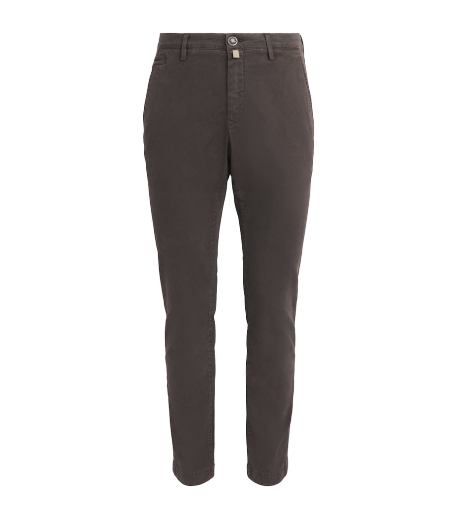 Jacob Cohën Mens Bobby Slim Chinos Brown Image 1