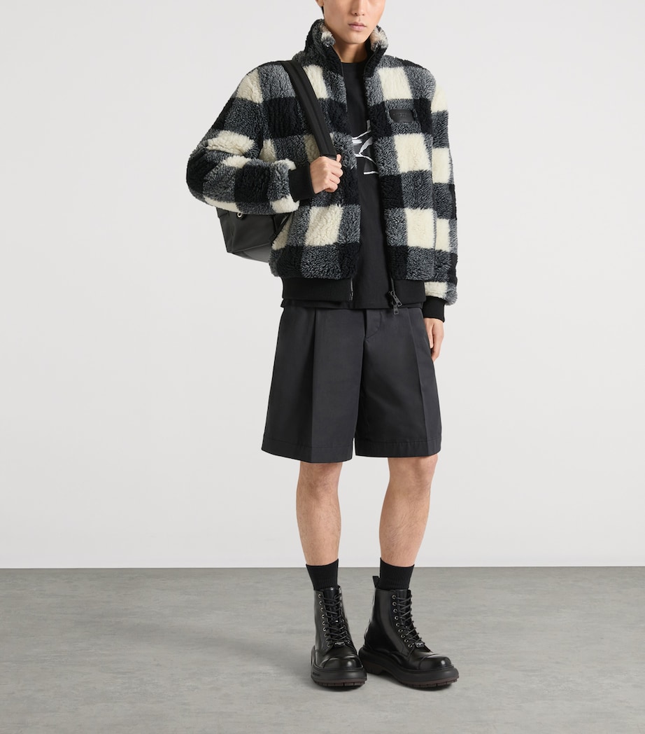 Givenchy Mens Fleece Bomber Jacket Image 2