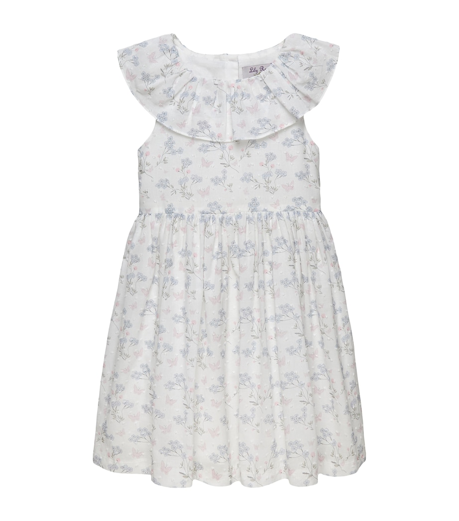 Trotters Butterfly Print Willow Dress (2-5 Years) White/multi Image 1