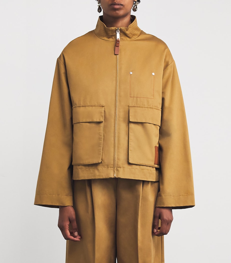 Cotton Gabardine Jacket OCHRE Image 3