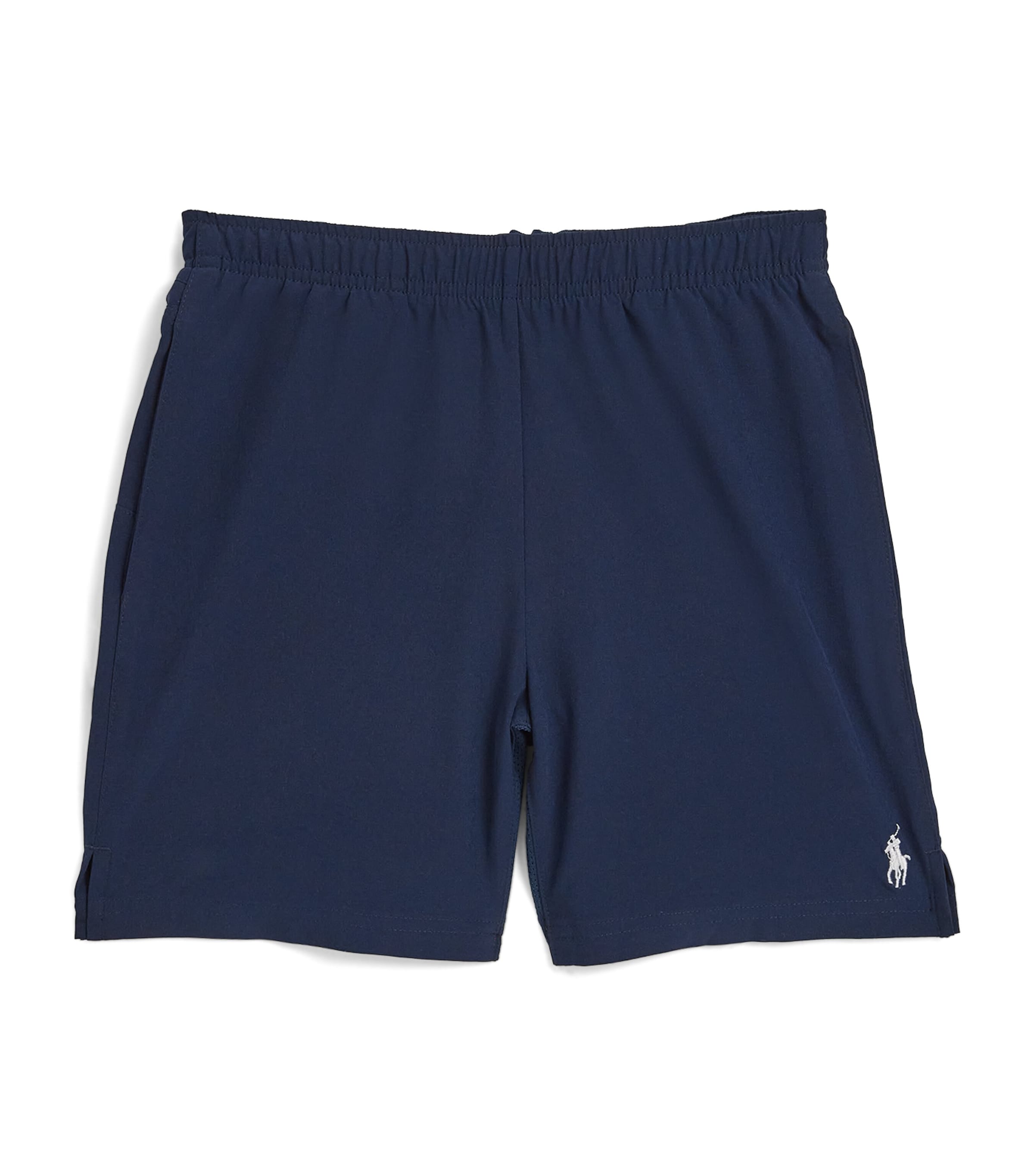 Shop Ralph Lauren Embroidered-logo Shorts In Navy