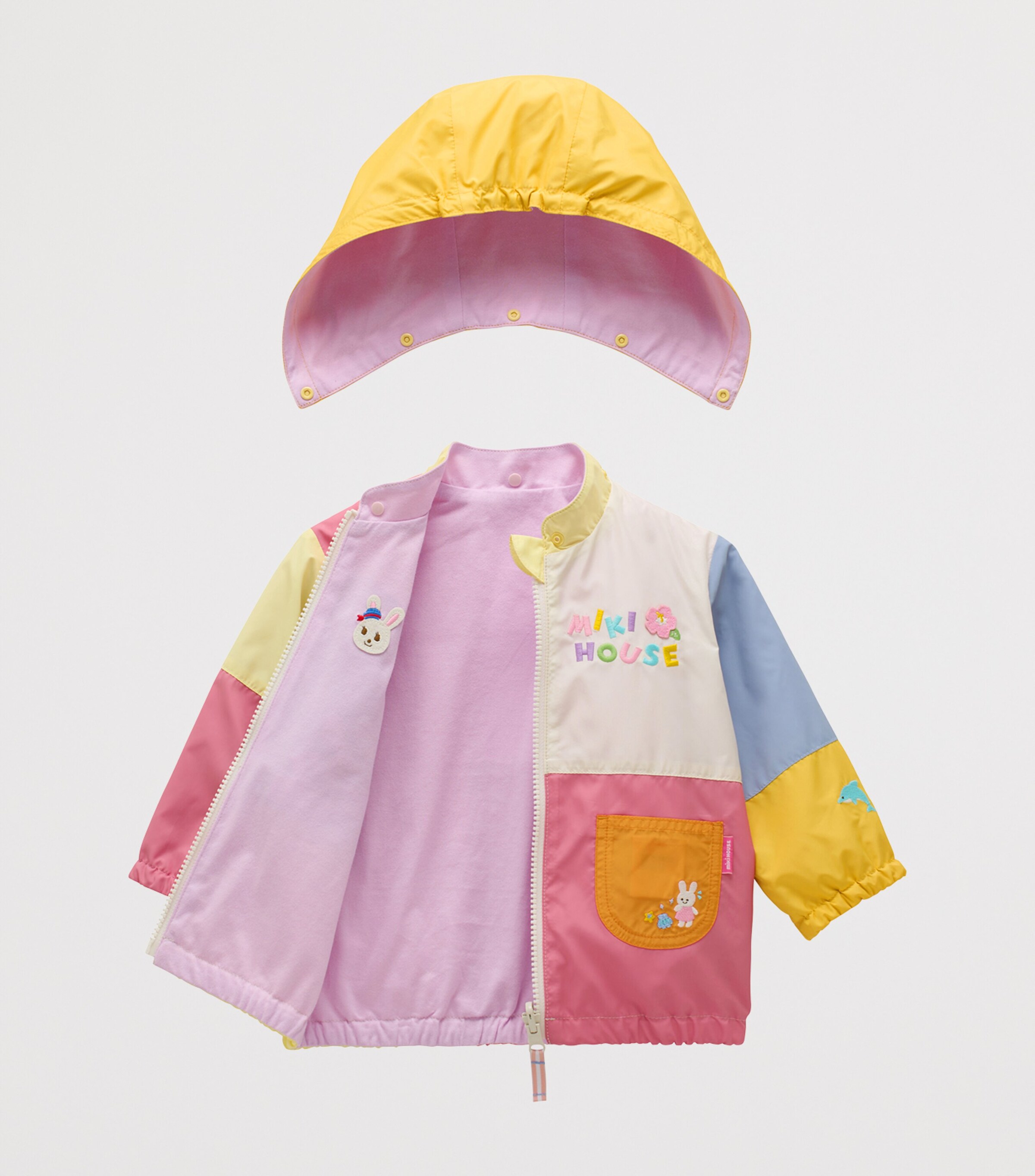 Miki House Reversible Usako Logo Windbreaker Coat (2-7 Years) Image 3