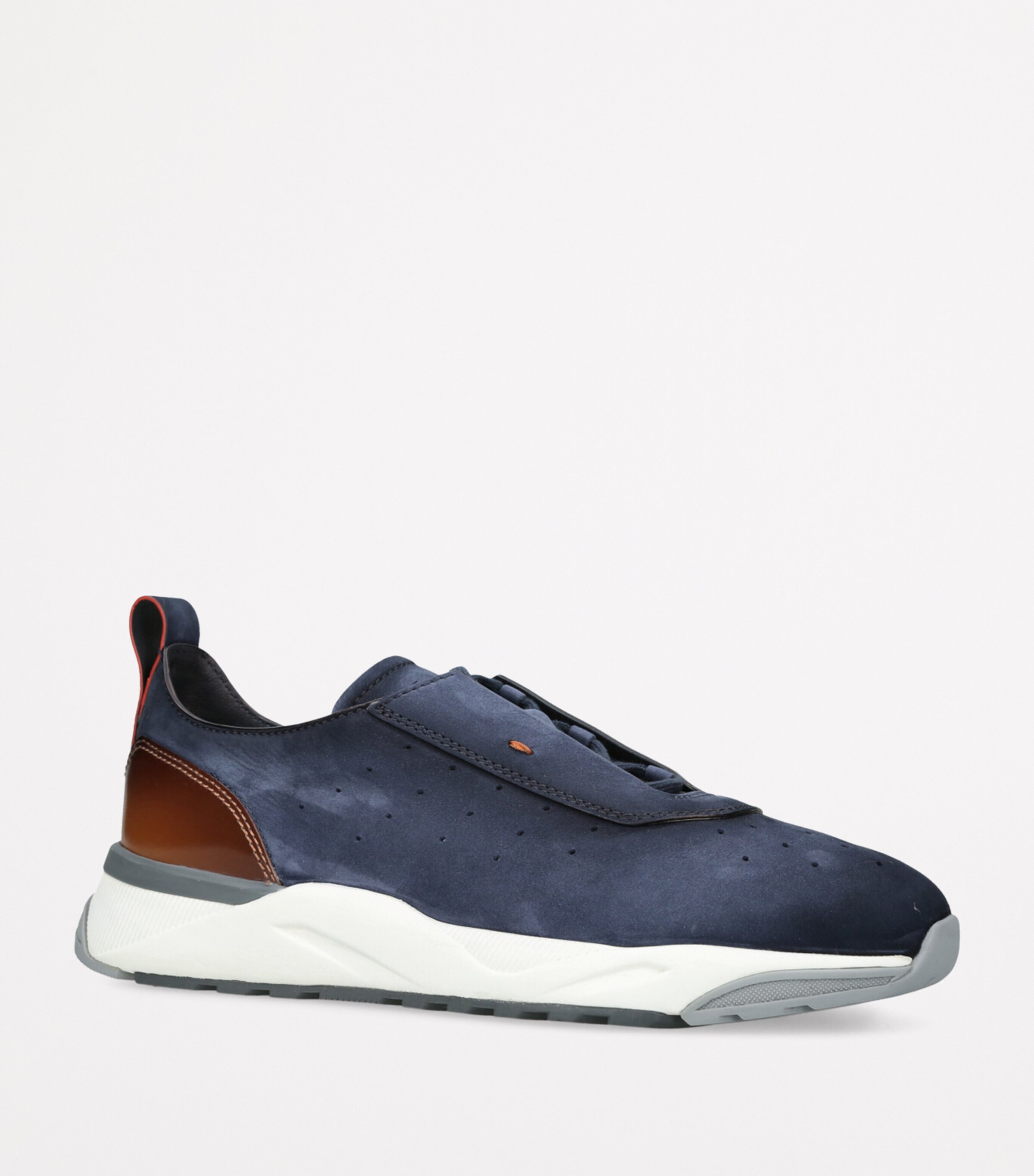 Nubuck Leather Innova Sneakers NAVY Image 3