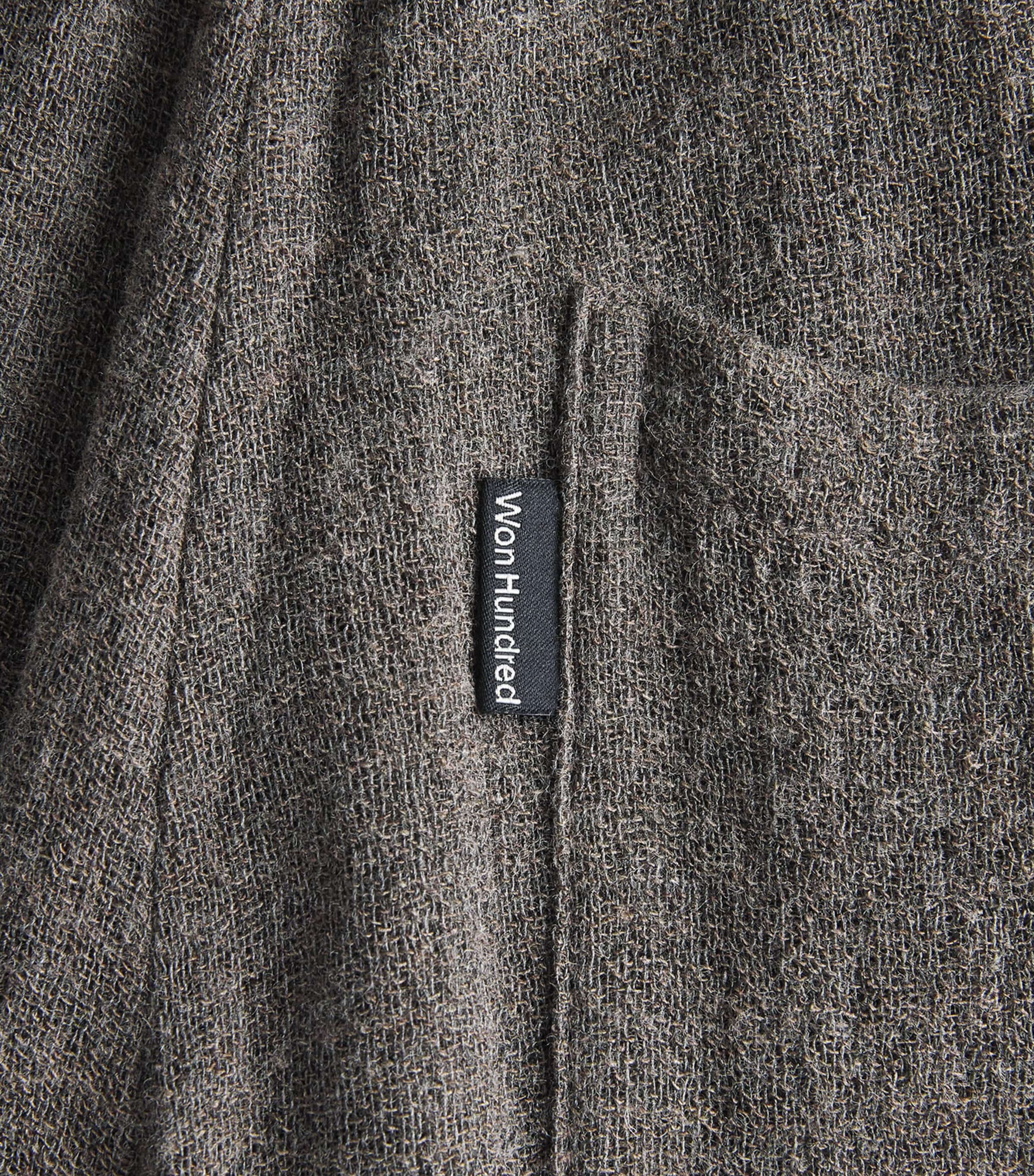 Won Hundred Mens Wool-Viscose Leon Wide-Leg Trousers Dusty Brown Image 6