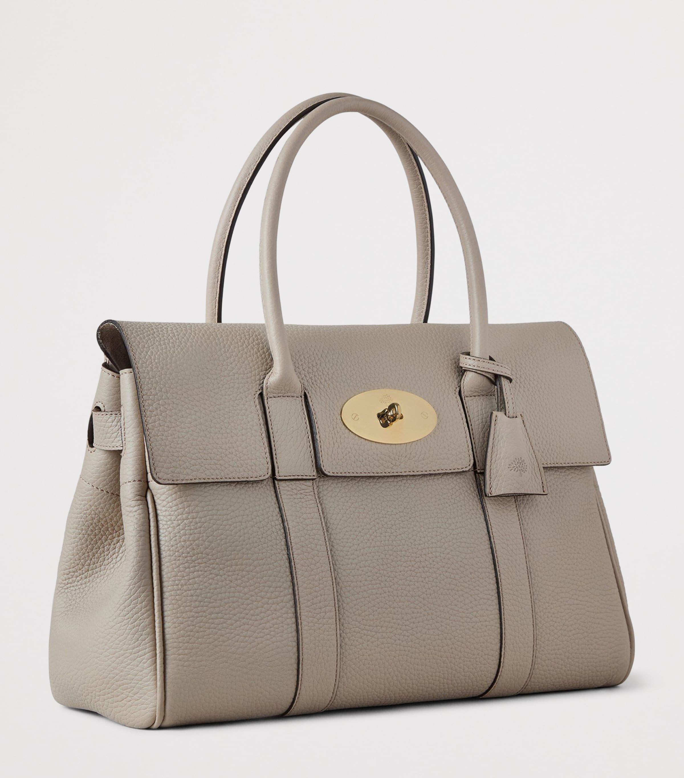 Leather Bayswater Shoulder Bag CASHMERE TAUPE Image 2